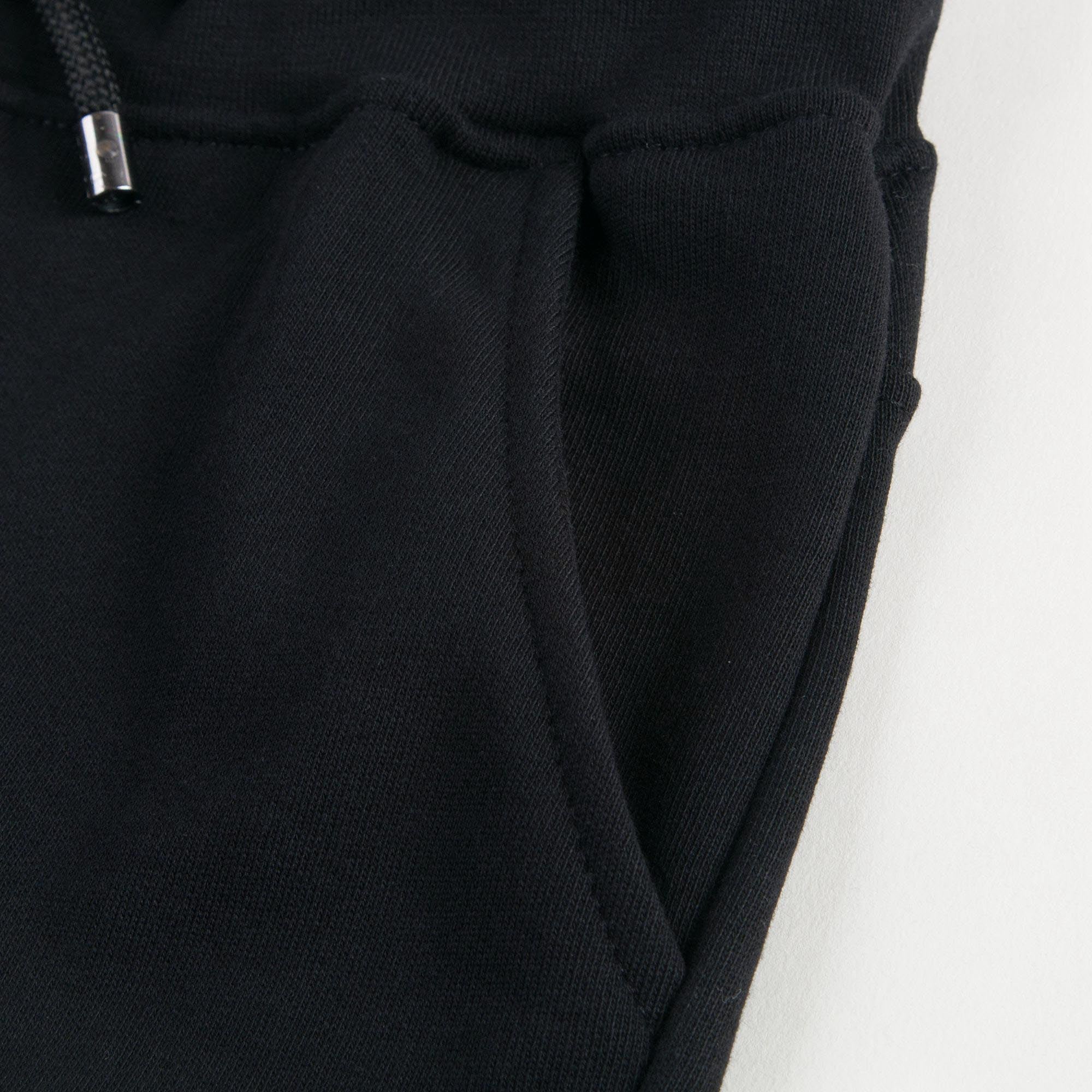 Boys Black Tracksuit Shorts