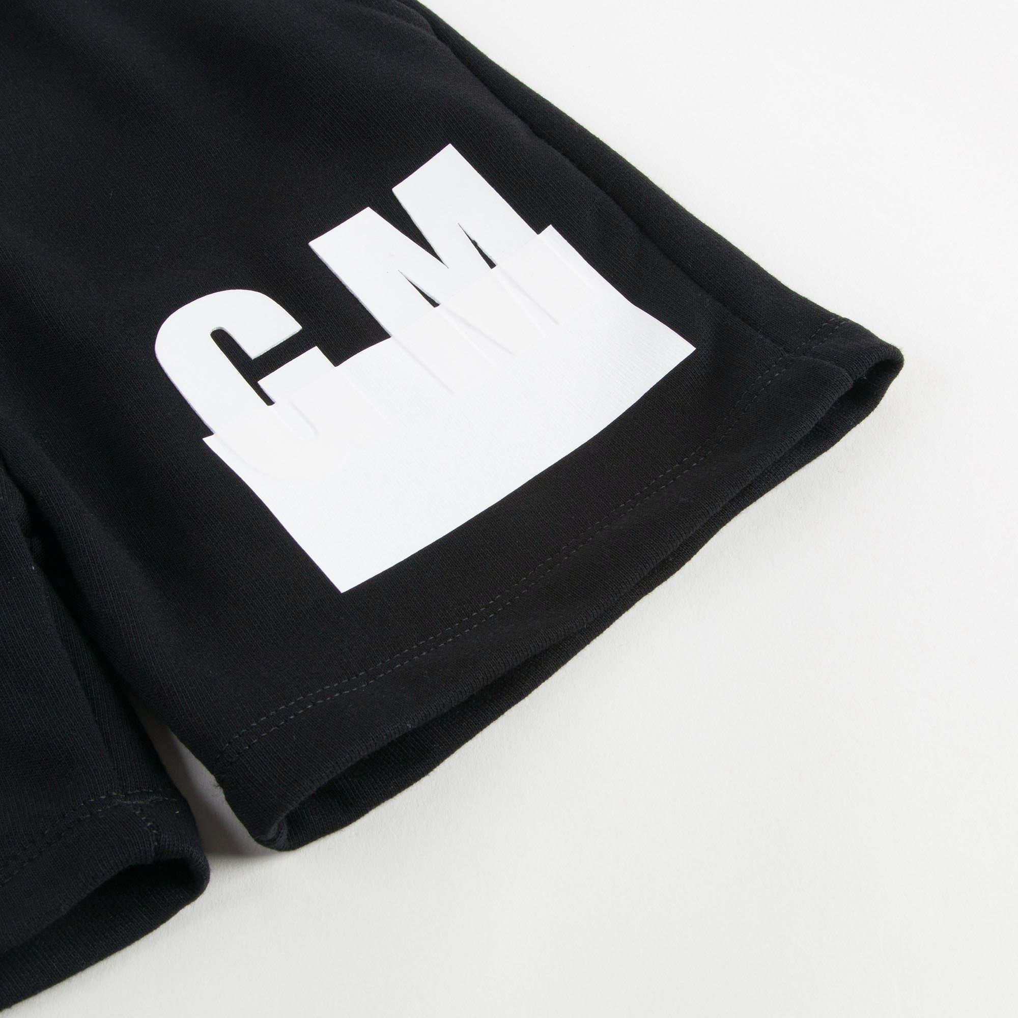 Boys Black Tracksuit Shorts
