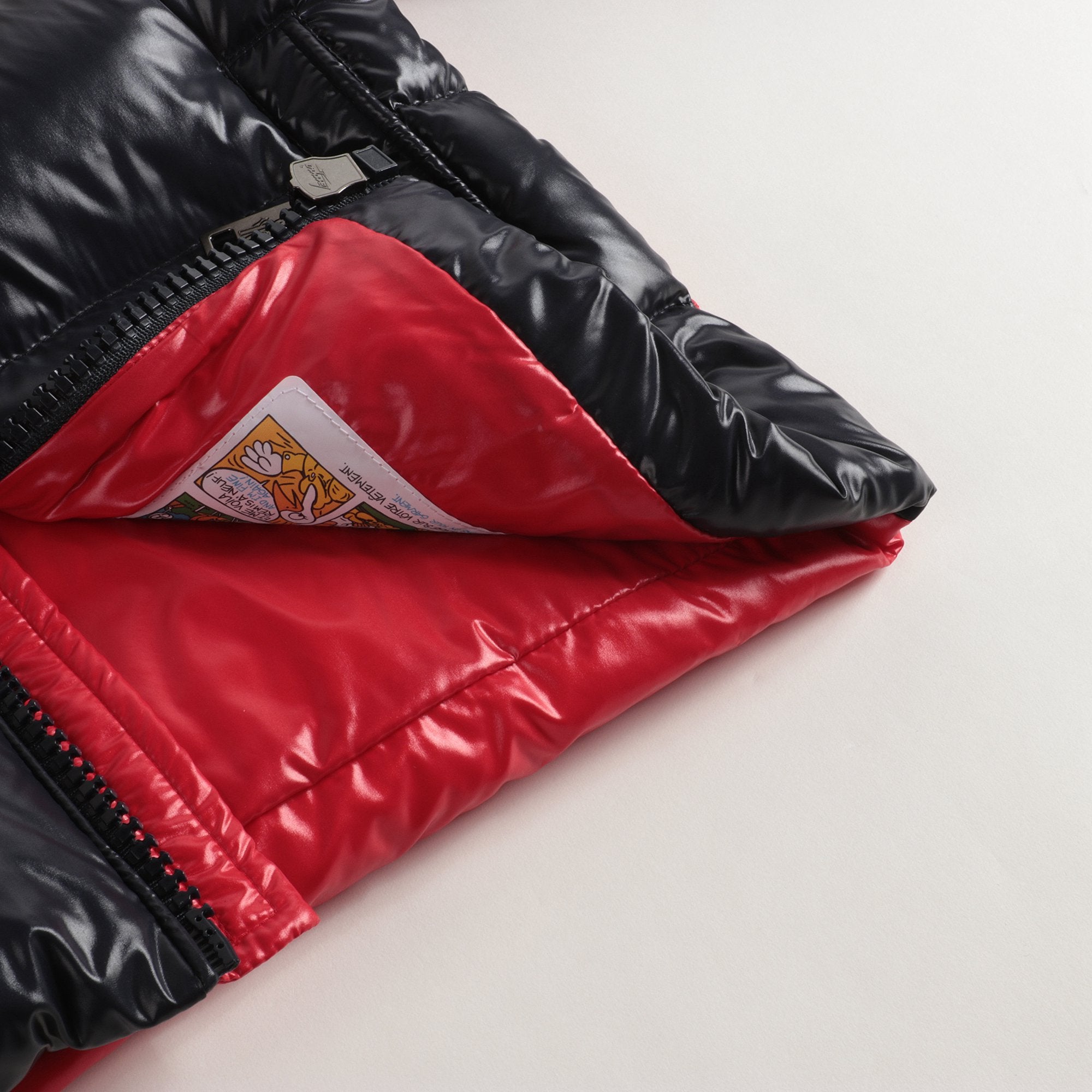 Boys Red "FEBREGE" Padded Down Puffer Jacket