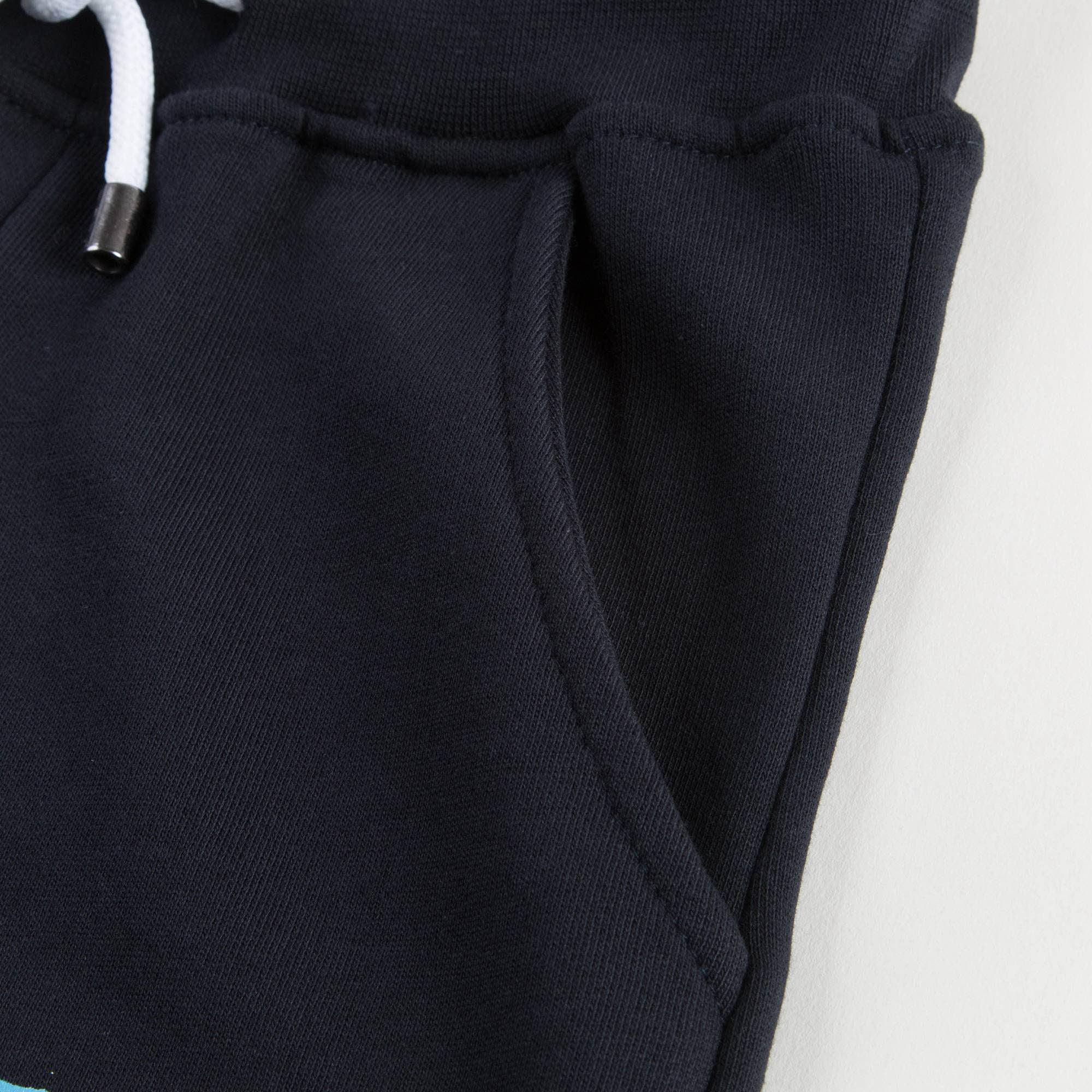 Boys Navy Blue Jersey Shorts