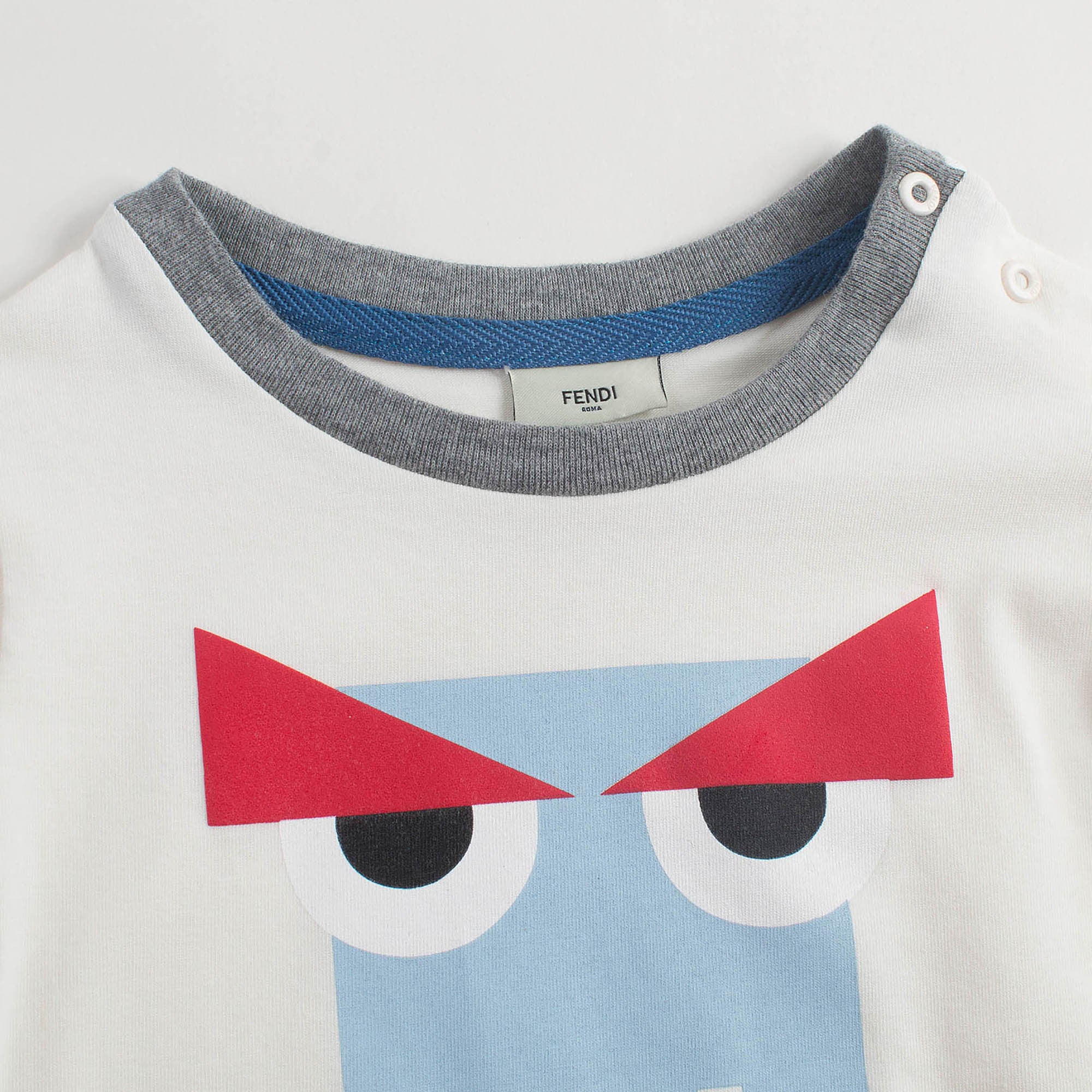 Baby Boys Milk White Monster Printed T-Shirt - CÉMAROSE | Children's Fashion Store - 7