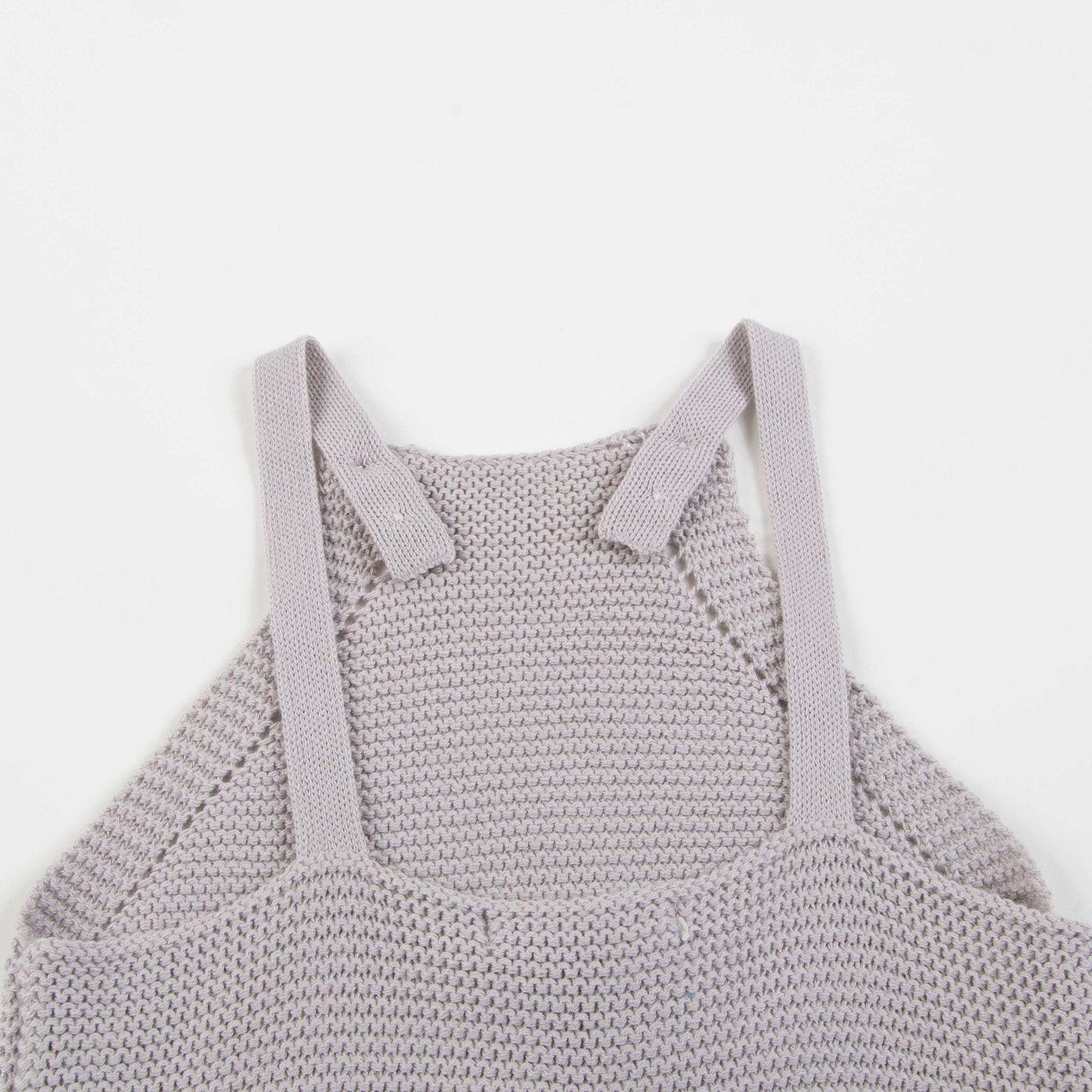 Baby Light Heather Cotton Knitwear Romper