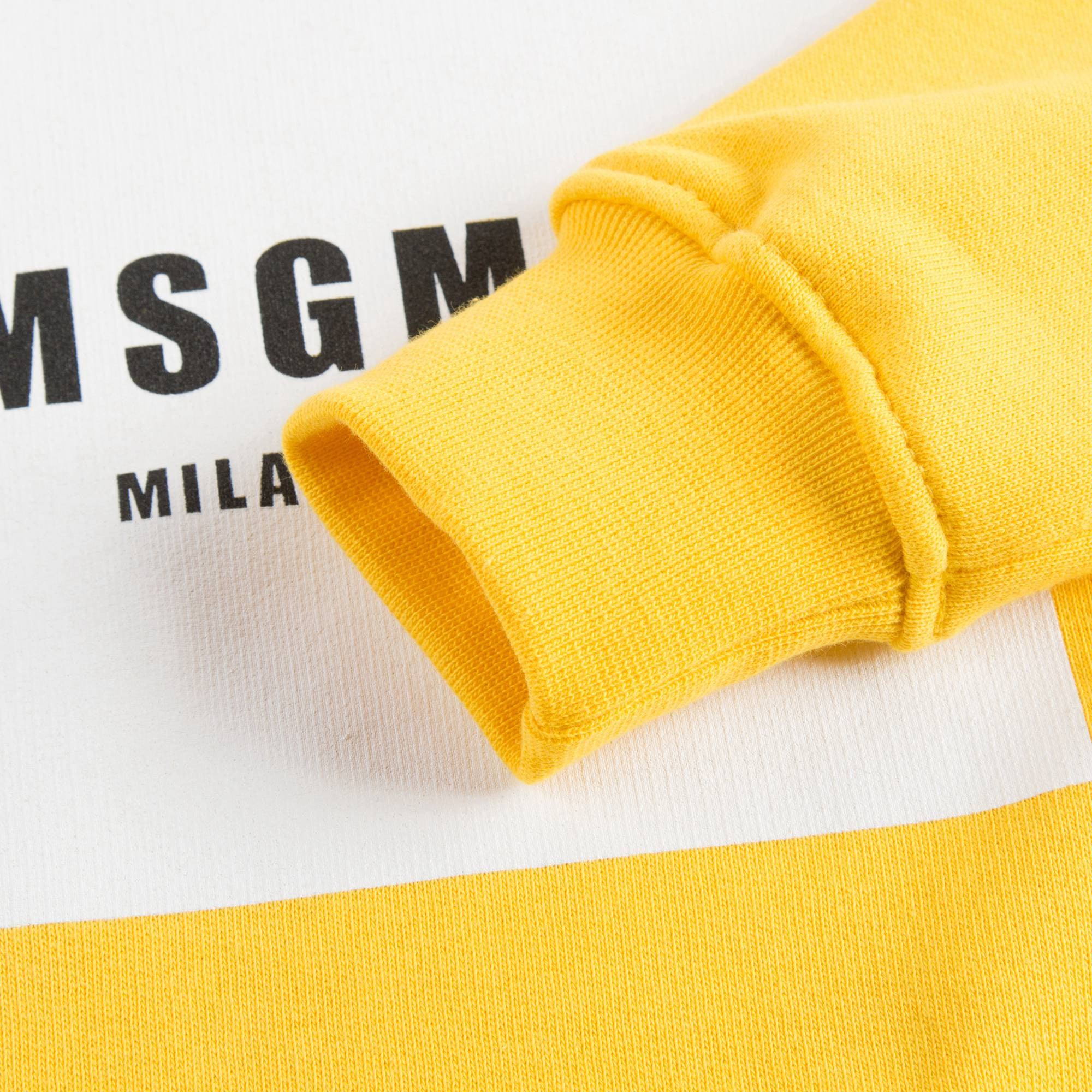 Boys Yellow Logo Cotton T-shirt