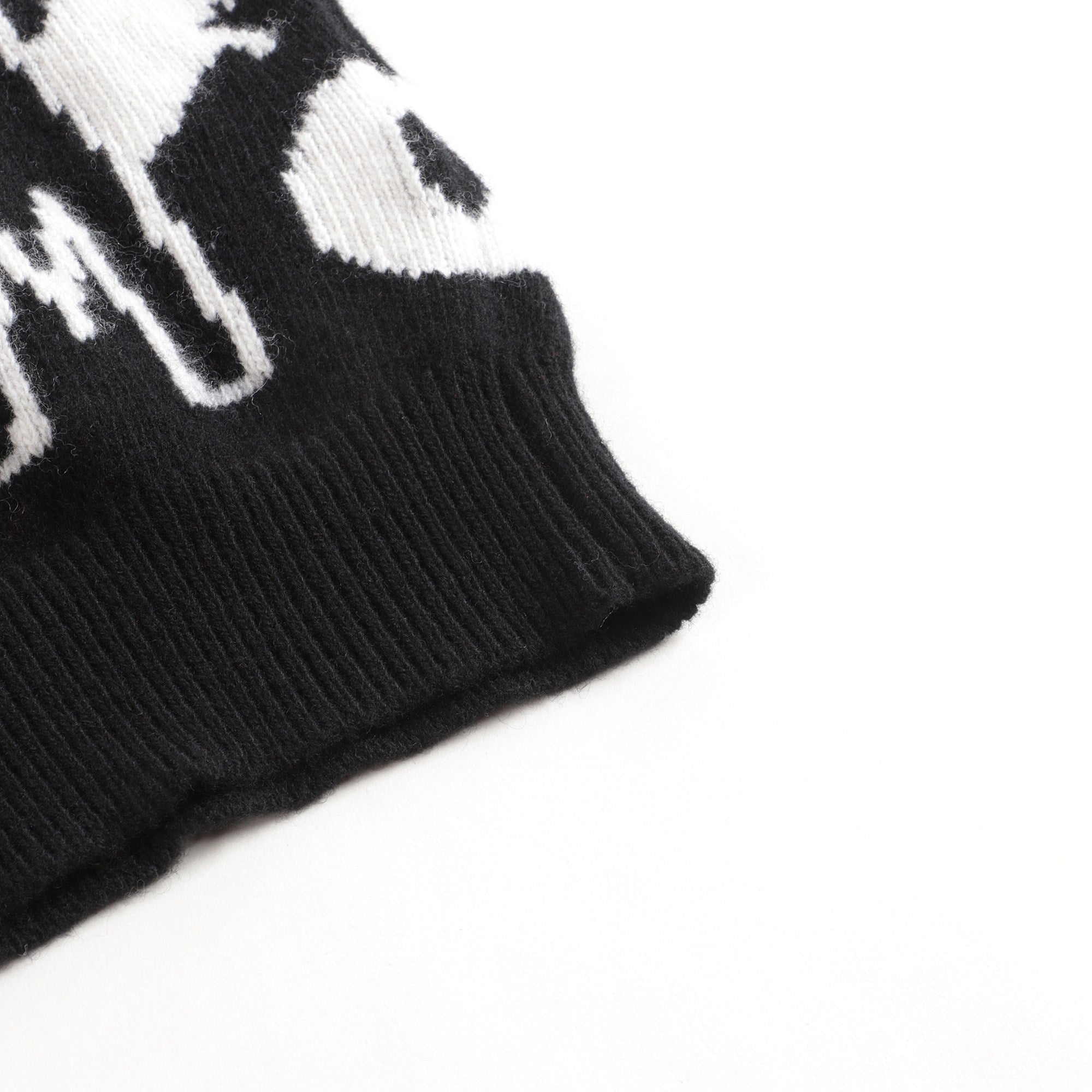 Boys & Girls Black Logo Wool Sweater