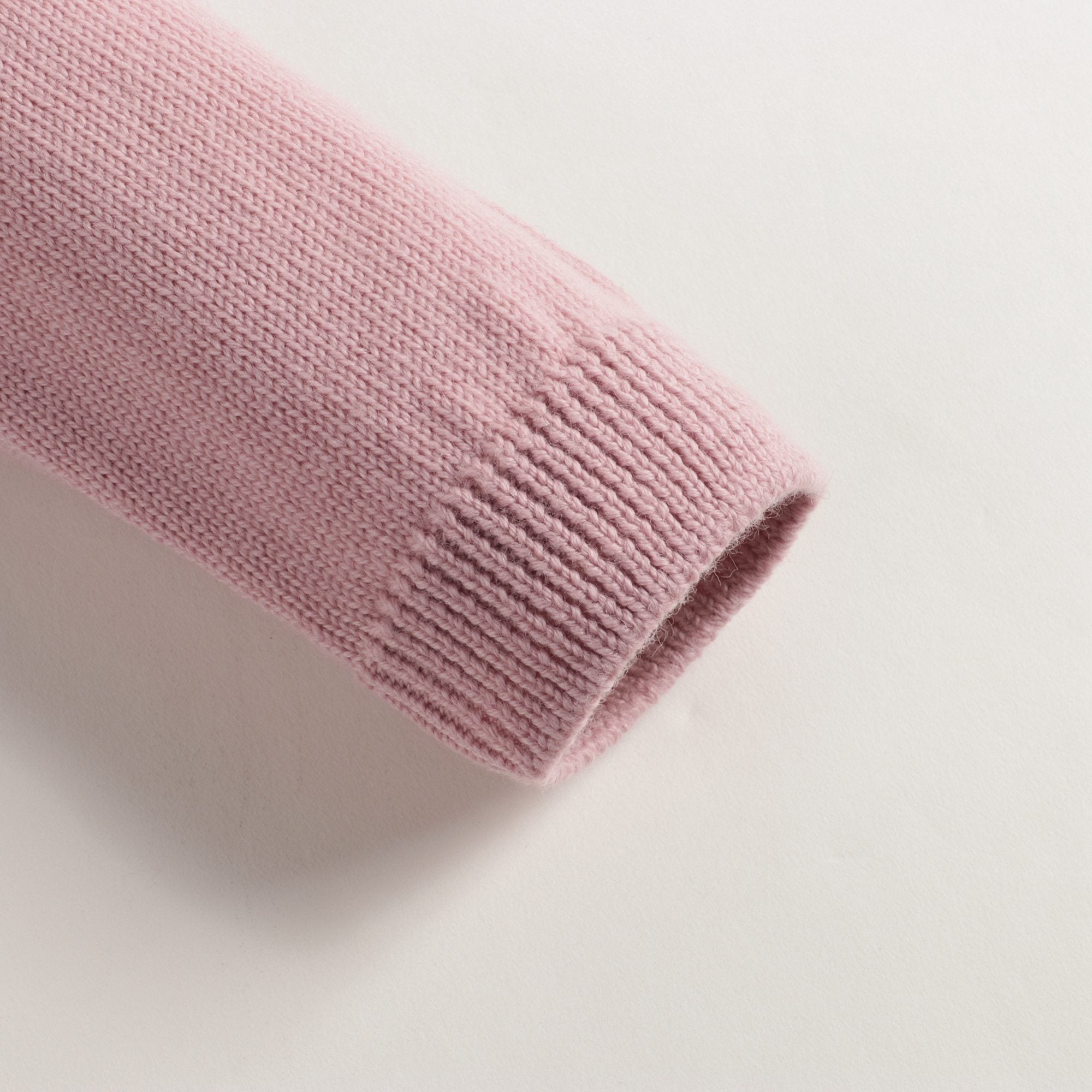 Girls Pink Heart Wool Sweater