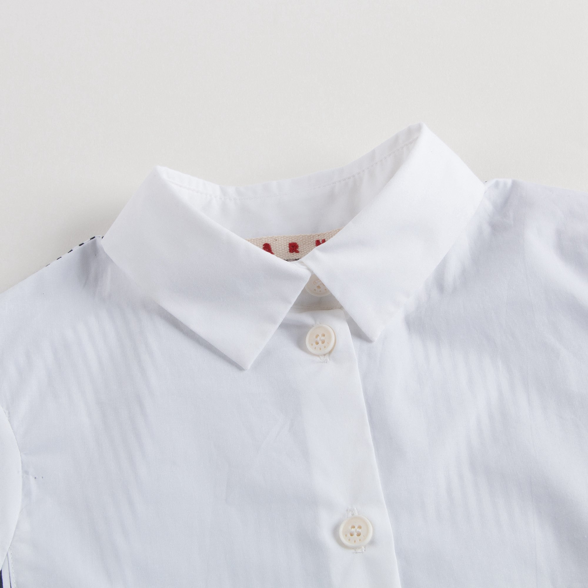 Girls White Striped Shirt