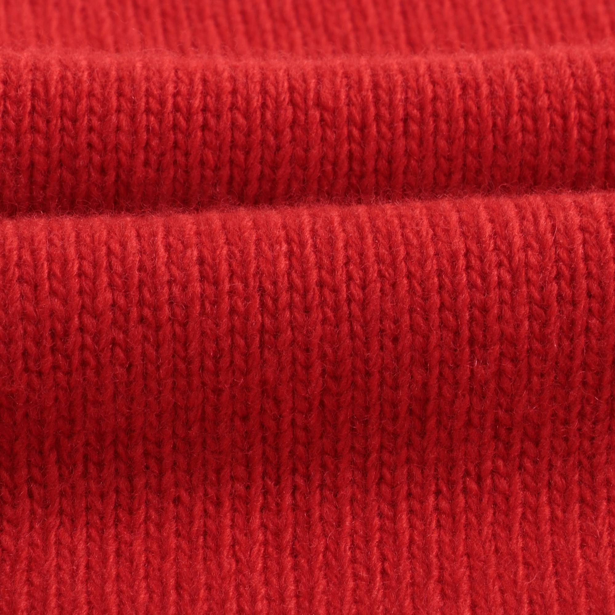 Boys Red V-neck Wool Sweater