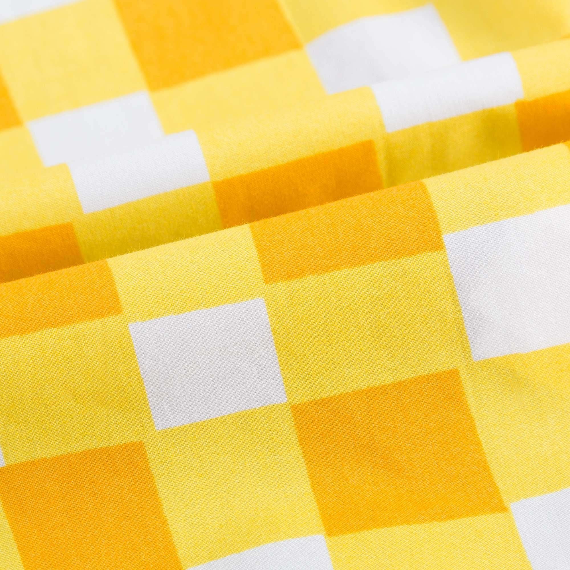 Girls Grey & Yellow Check Cardigan