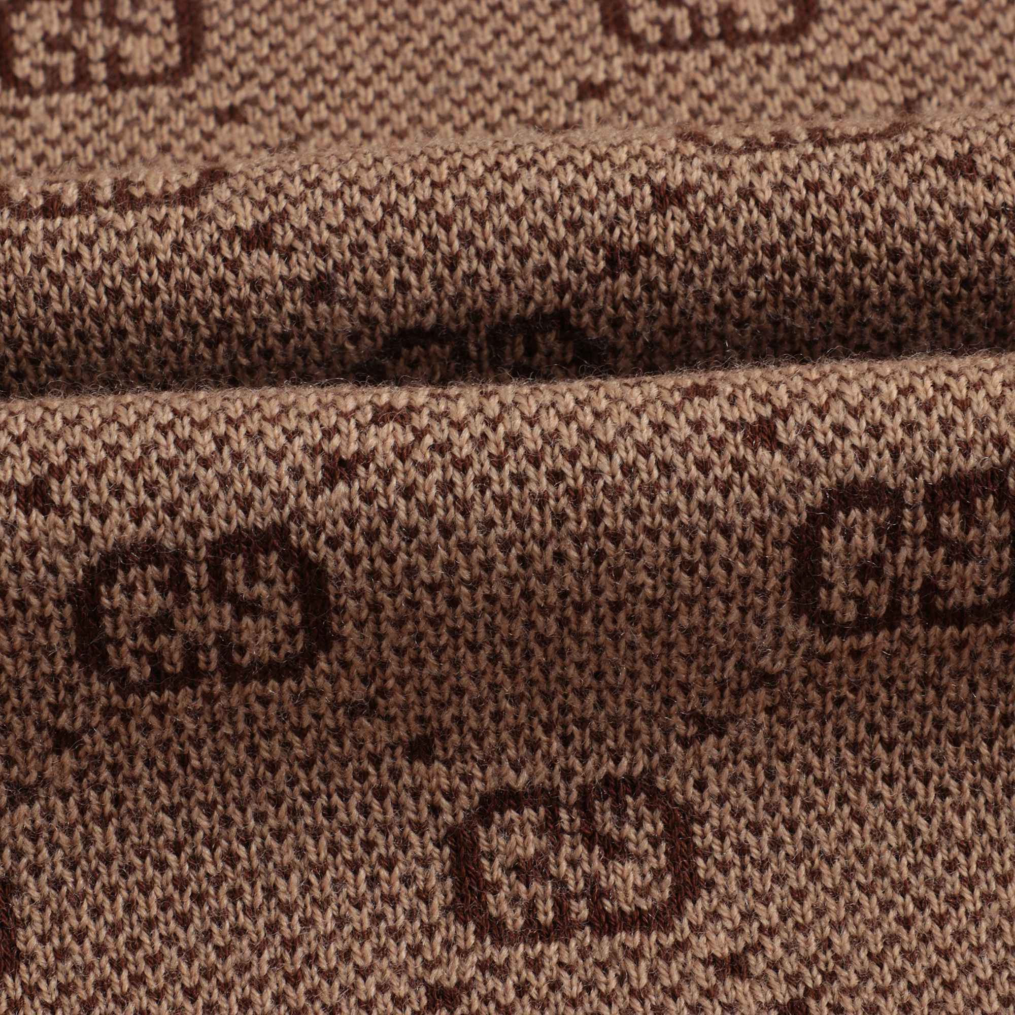 Boys Camel GG Zip Wool Cardigan