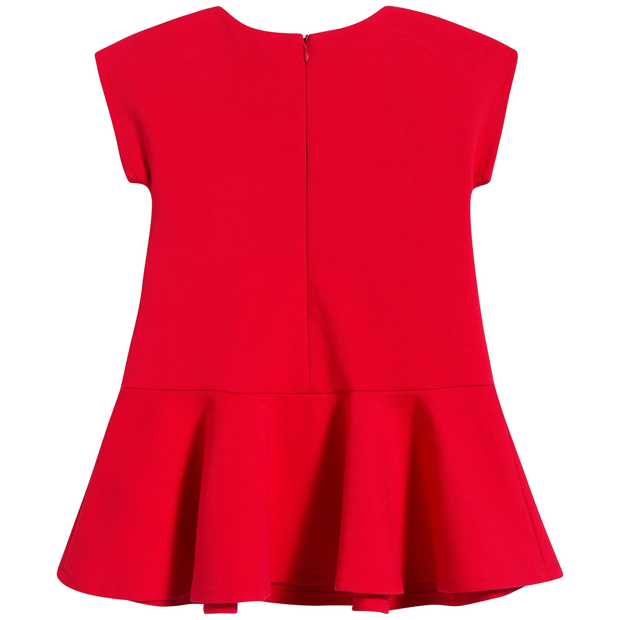 Baby Girls Poppy Red Cotton Dress