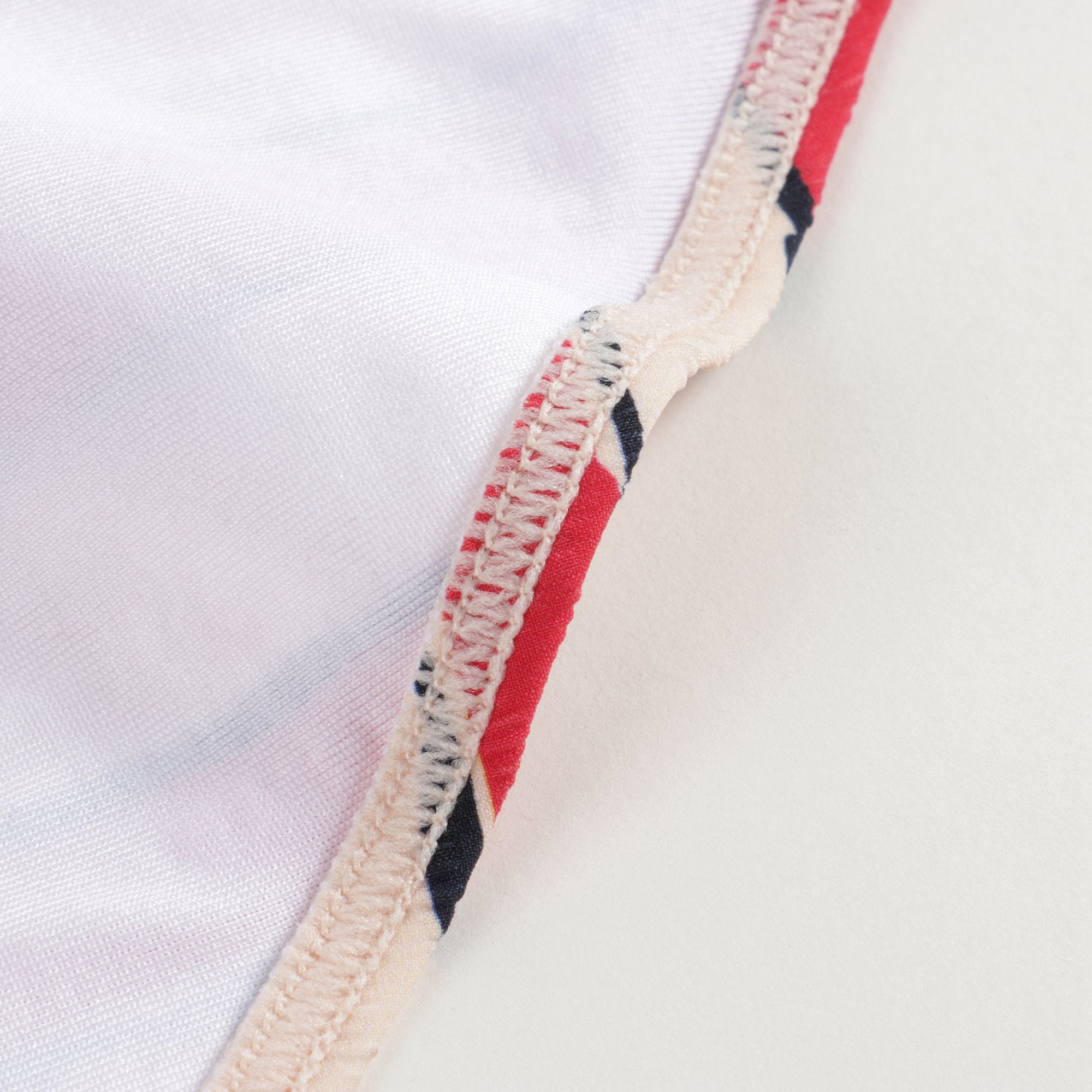 Girls Red/Pink Stripe Swimwear
