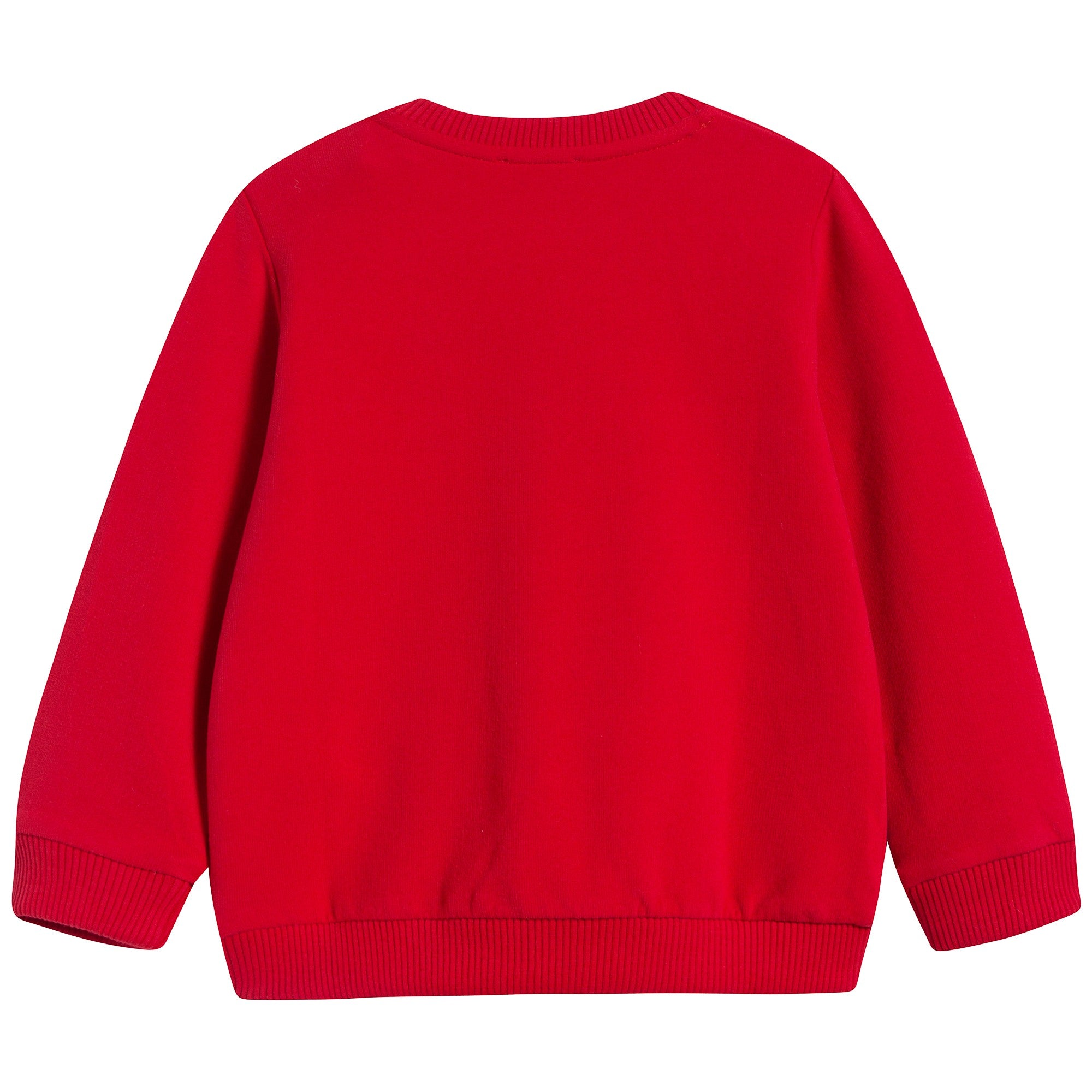 Baby Poppy Red Cotton Sweatshirt