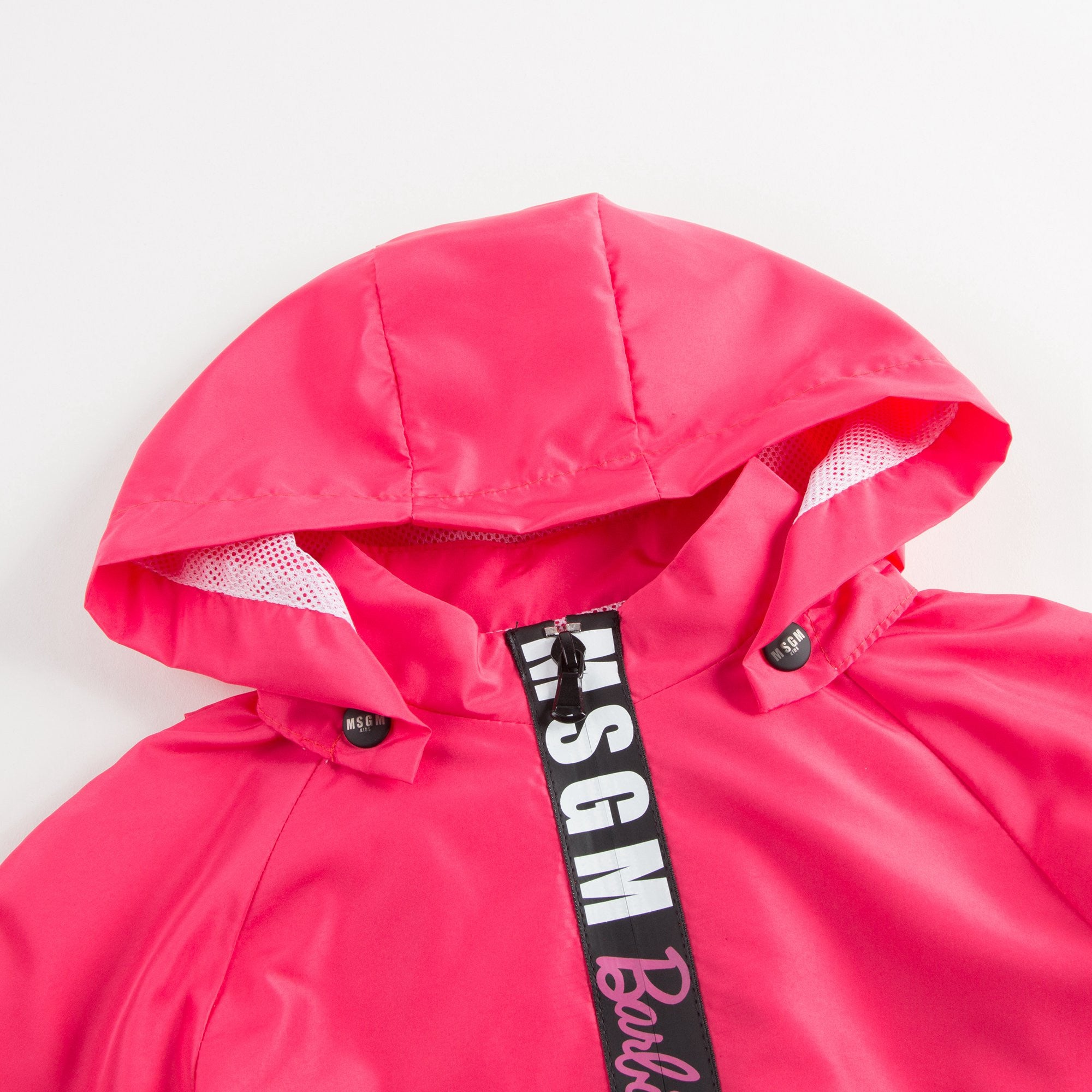 Girls Pink Logo Zip-up Top