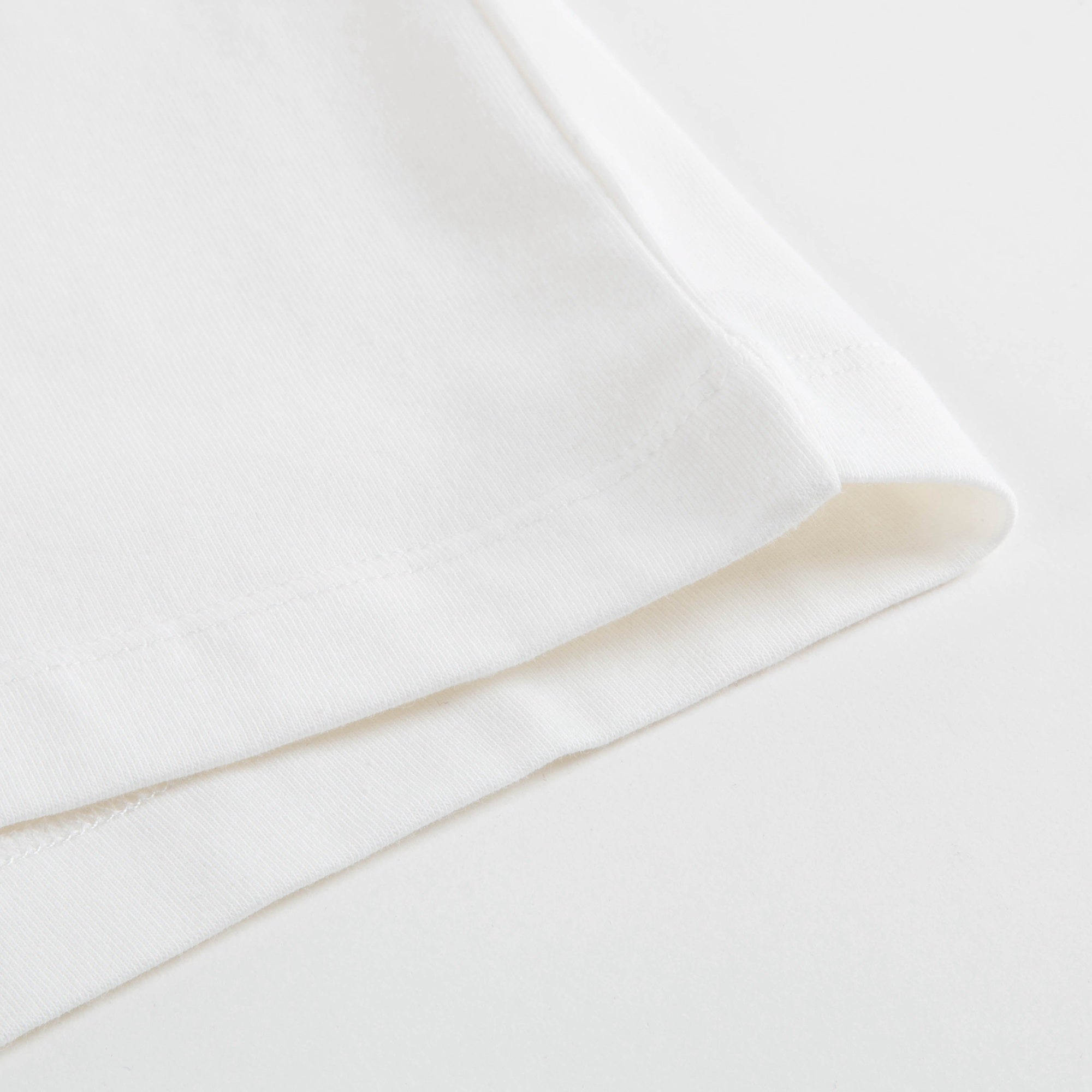 Girls White Logo Cotton T-shirt