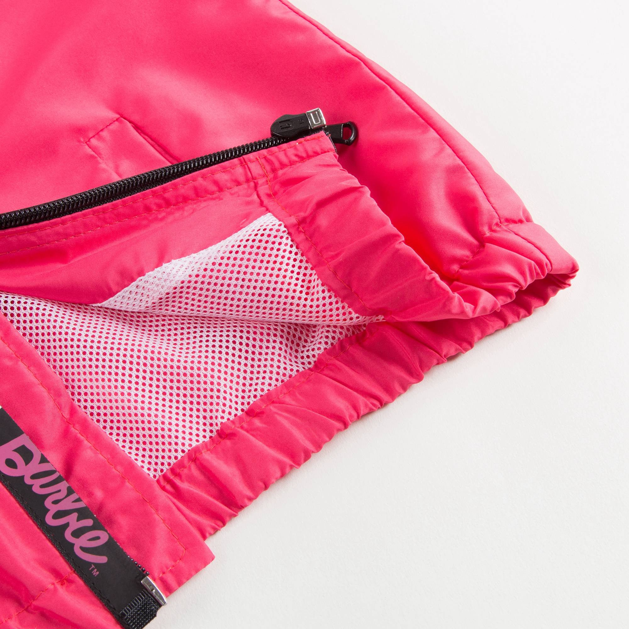 Girls Pink Logo Zip-up Top