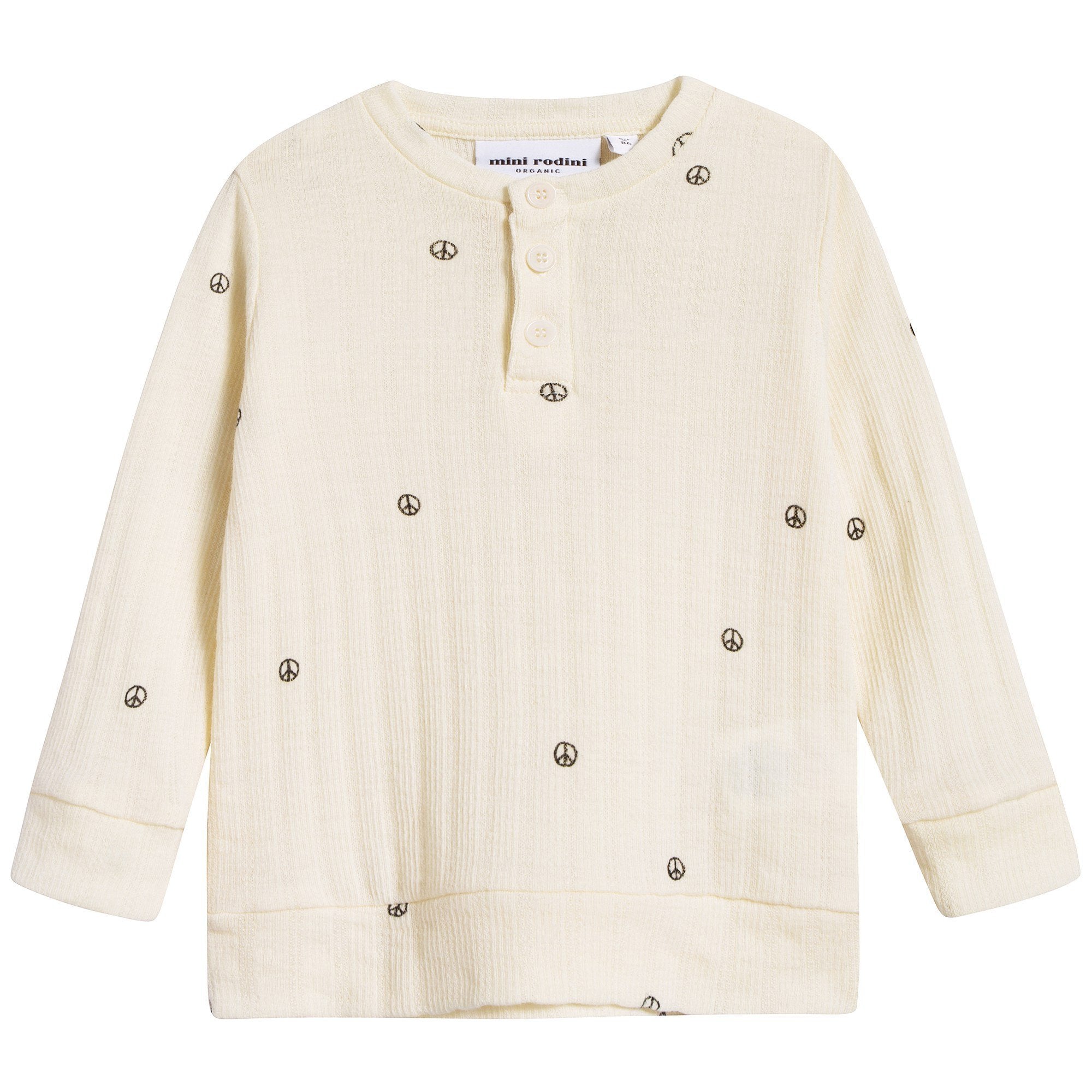 Girls Off White Organic Cotton Top