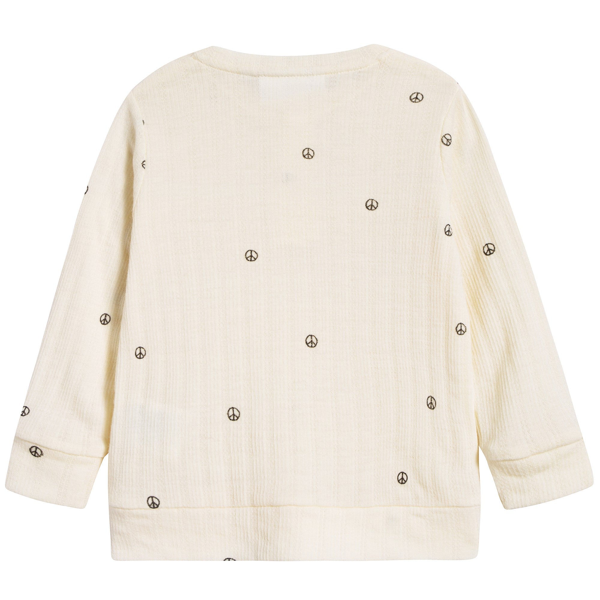 Girls Off White Organic Cotton Top