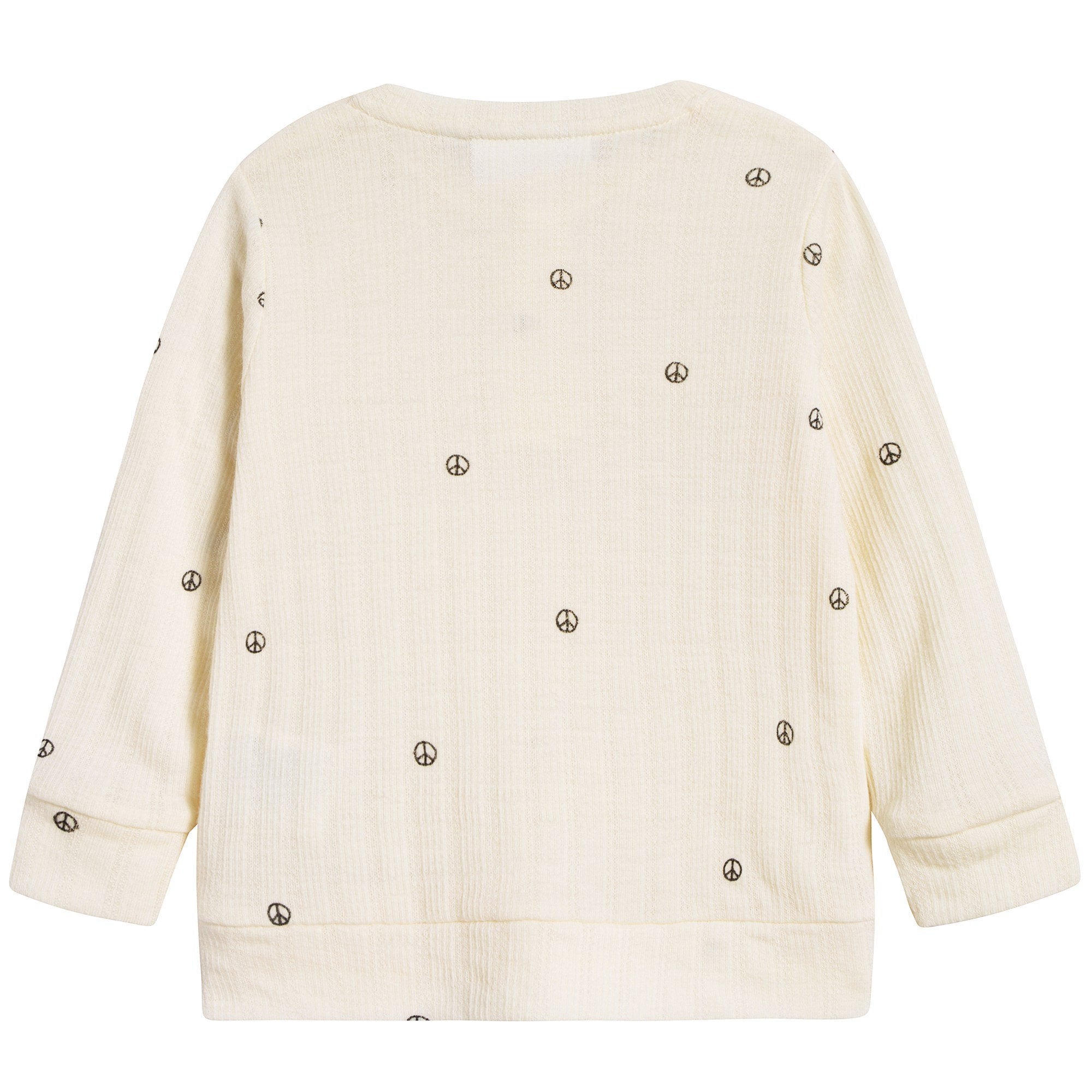 Girls Off White Organic Cotton Top