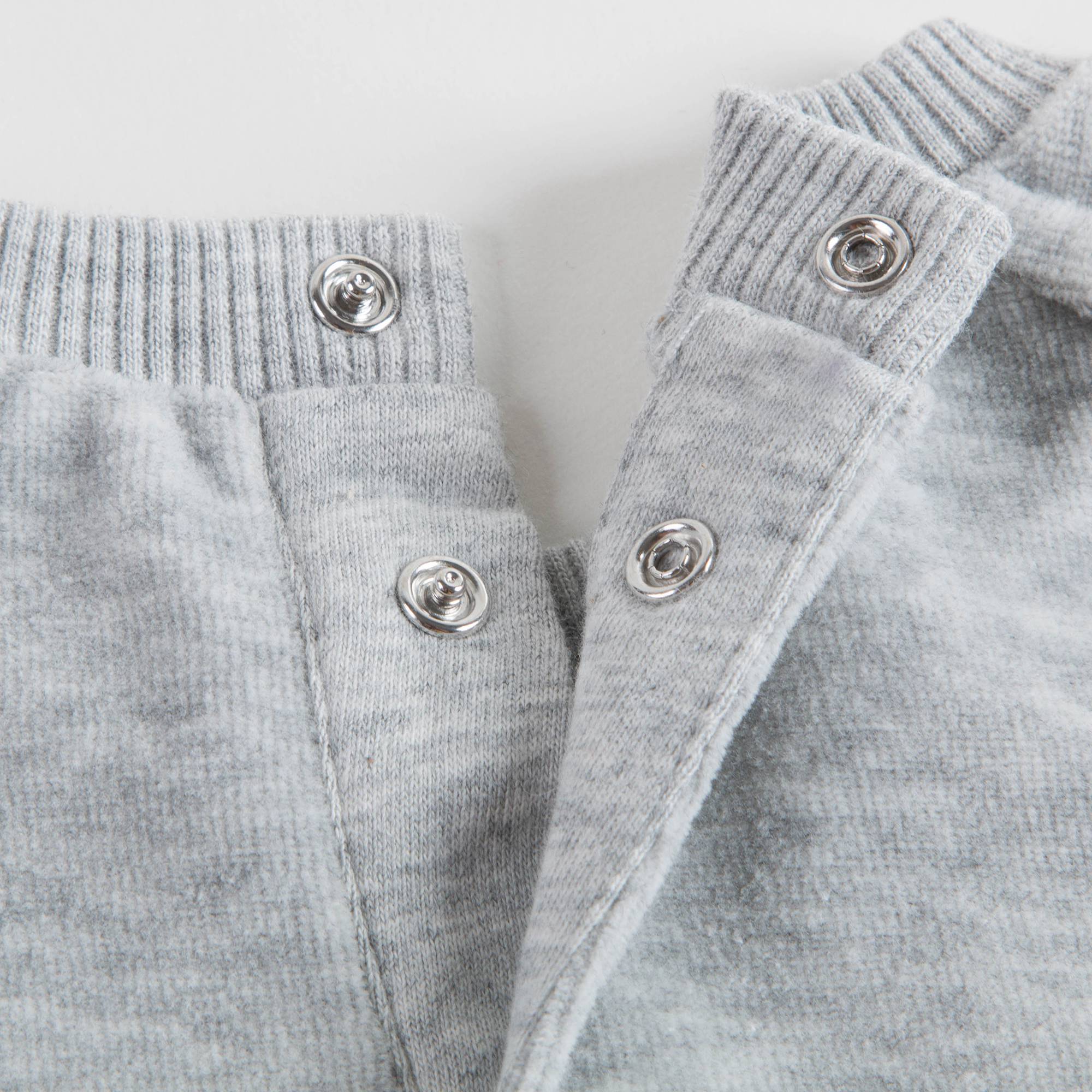 Baby Melange Grey Cotton Sets