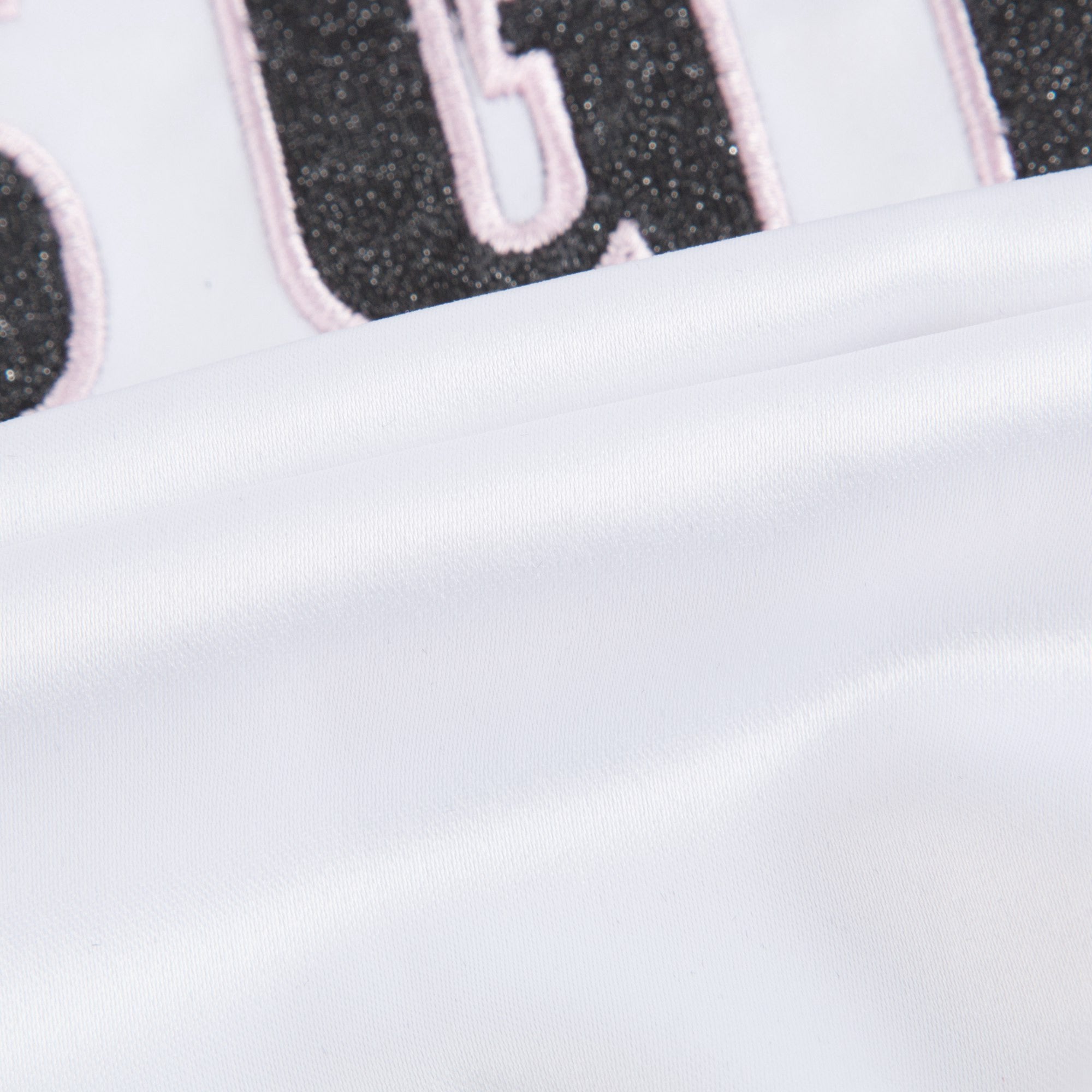 Girls White & Black Logo Jacket