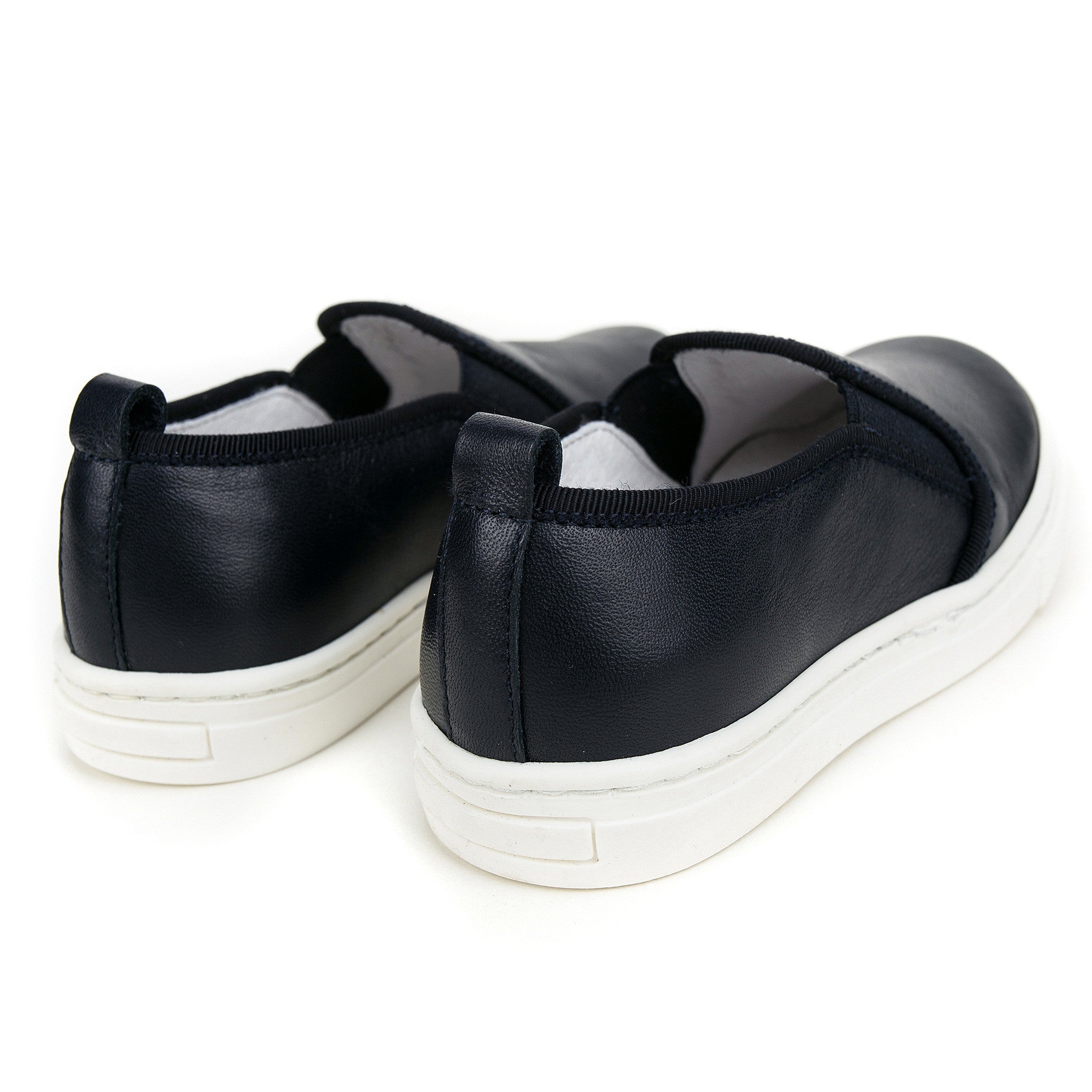 Girls Navy Blue Lather Shoes