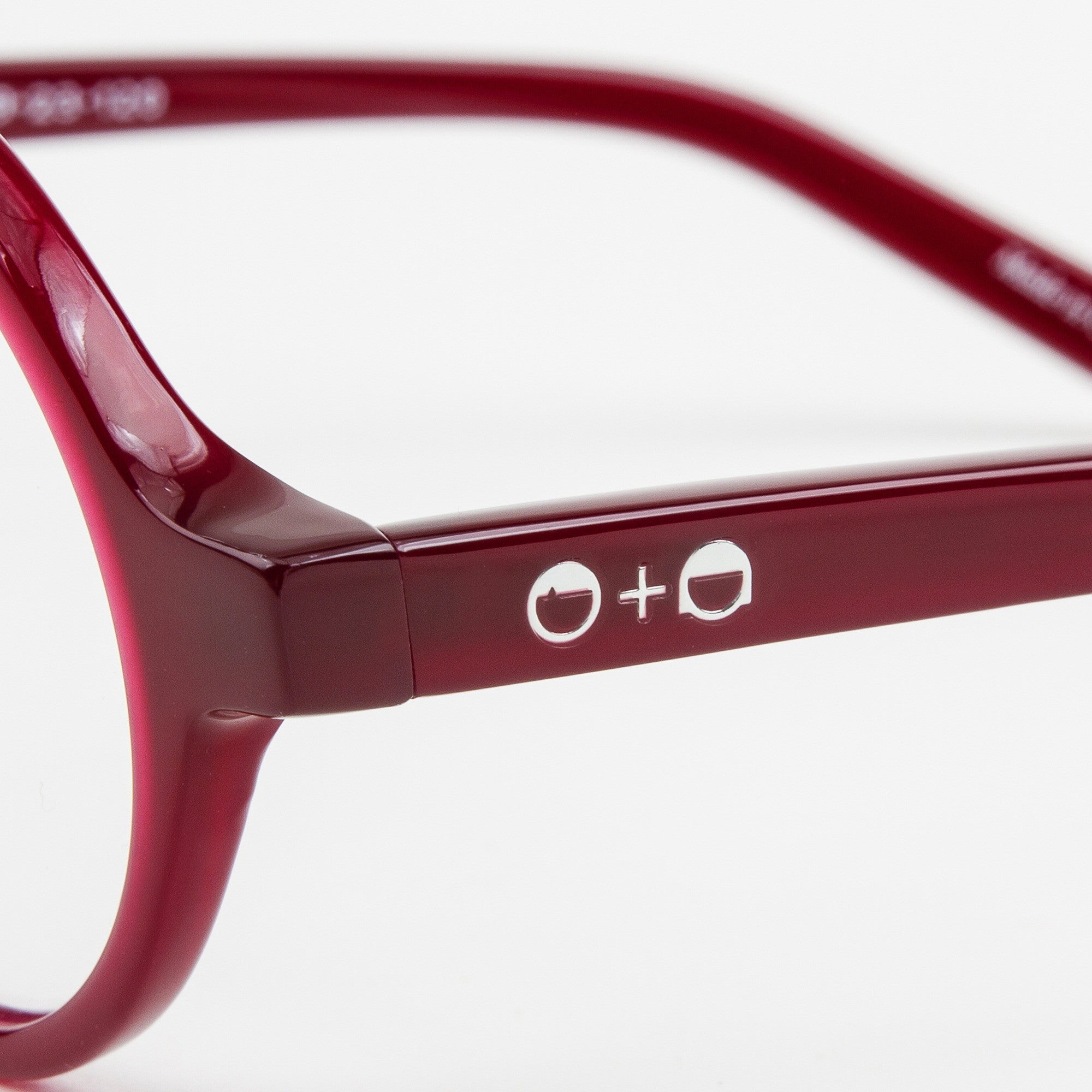 Harry' Dark Red  Optical Glasses