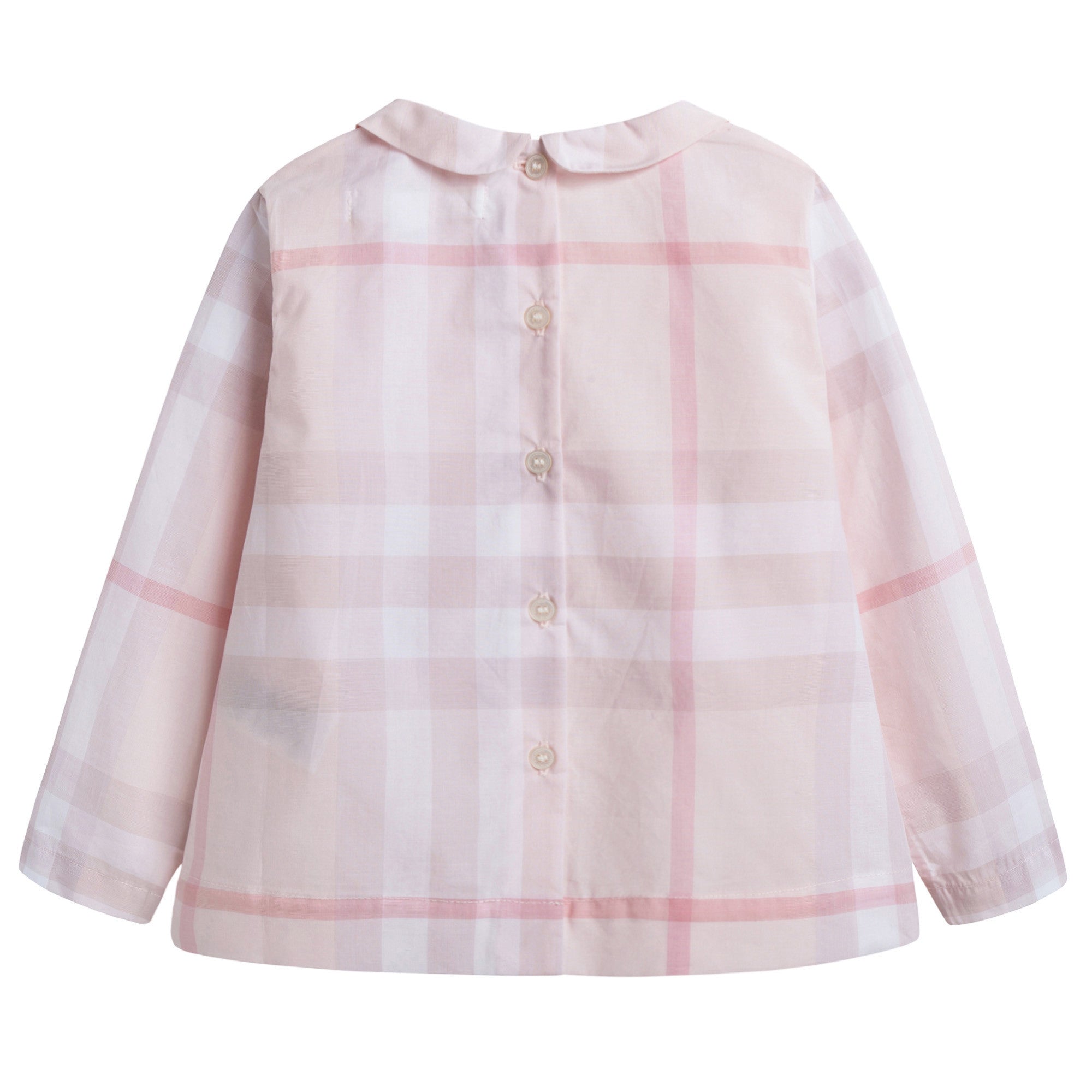 Baby Girls Pink Check Cotton Shirt