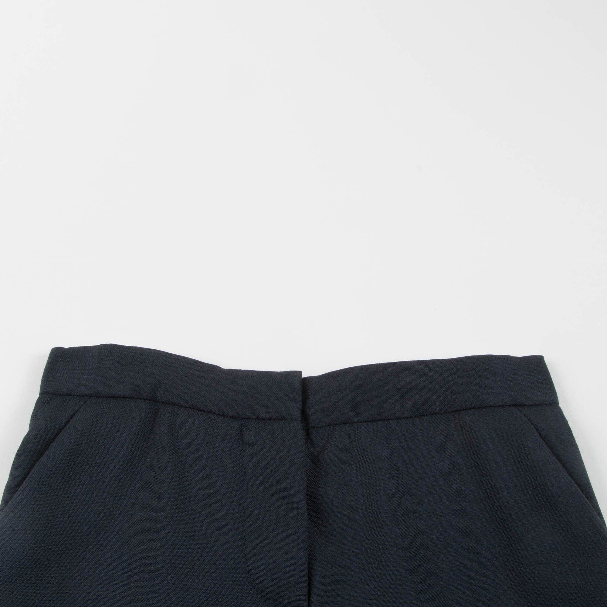 Girls Navy Blue Wool Trouser