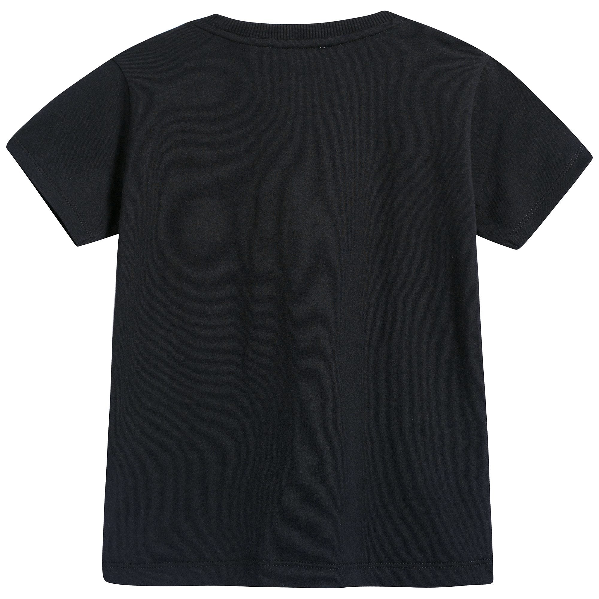 Boys Black Cotton T-shirt