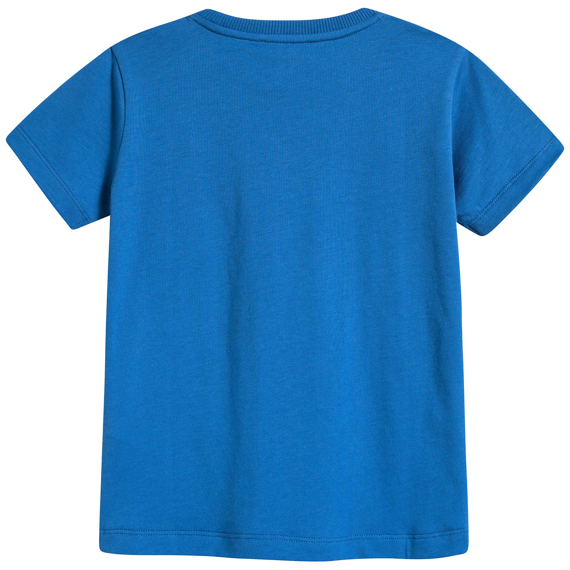 Boys Blue Link Cotton T-shirt