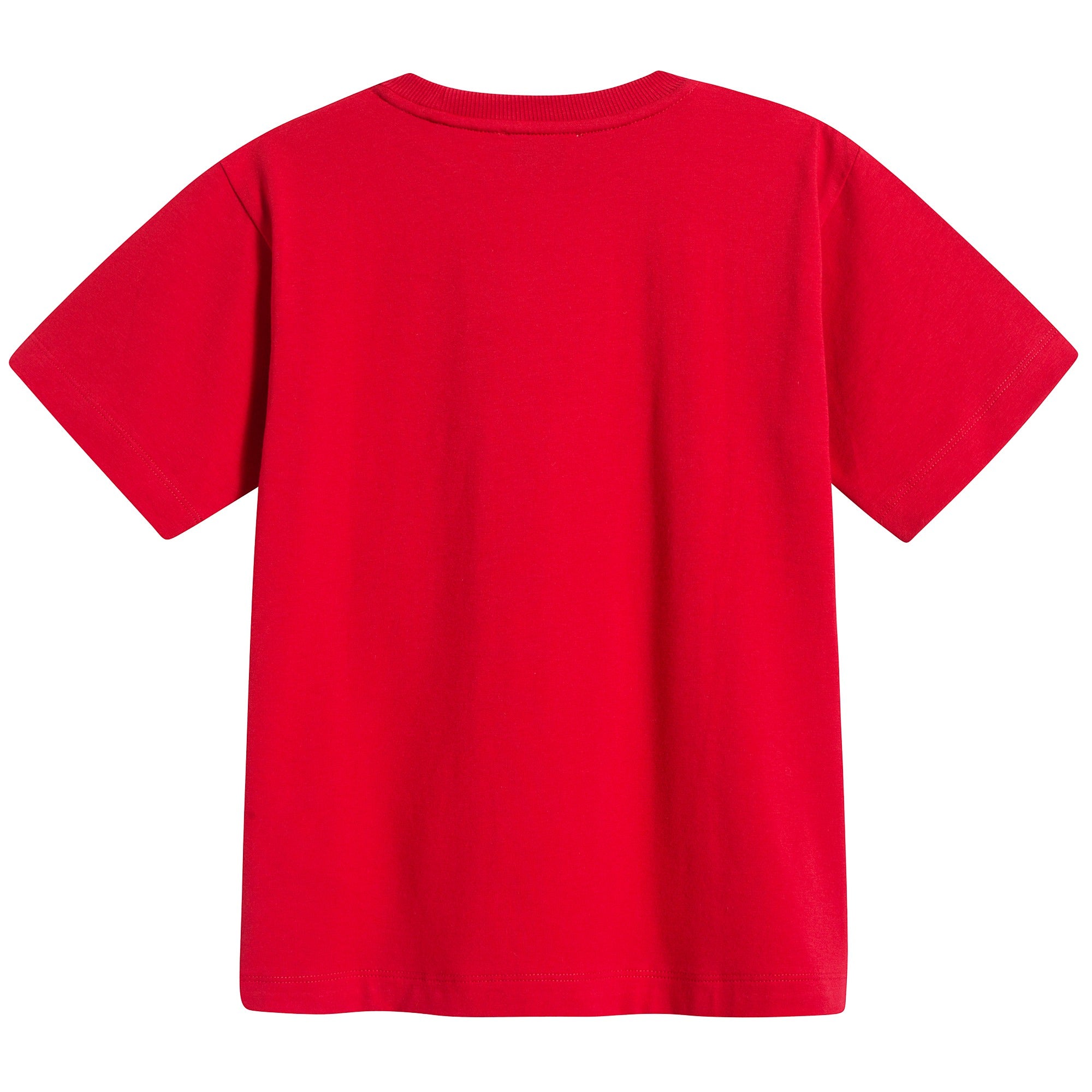 Girls Poppy Red Cotton T-shirt