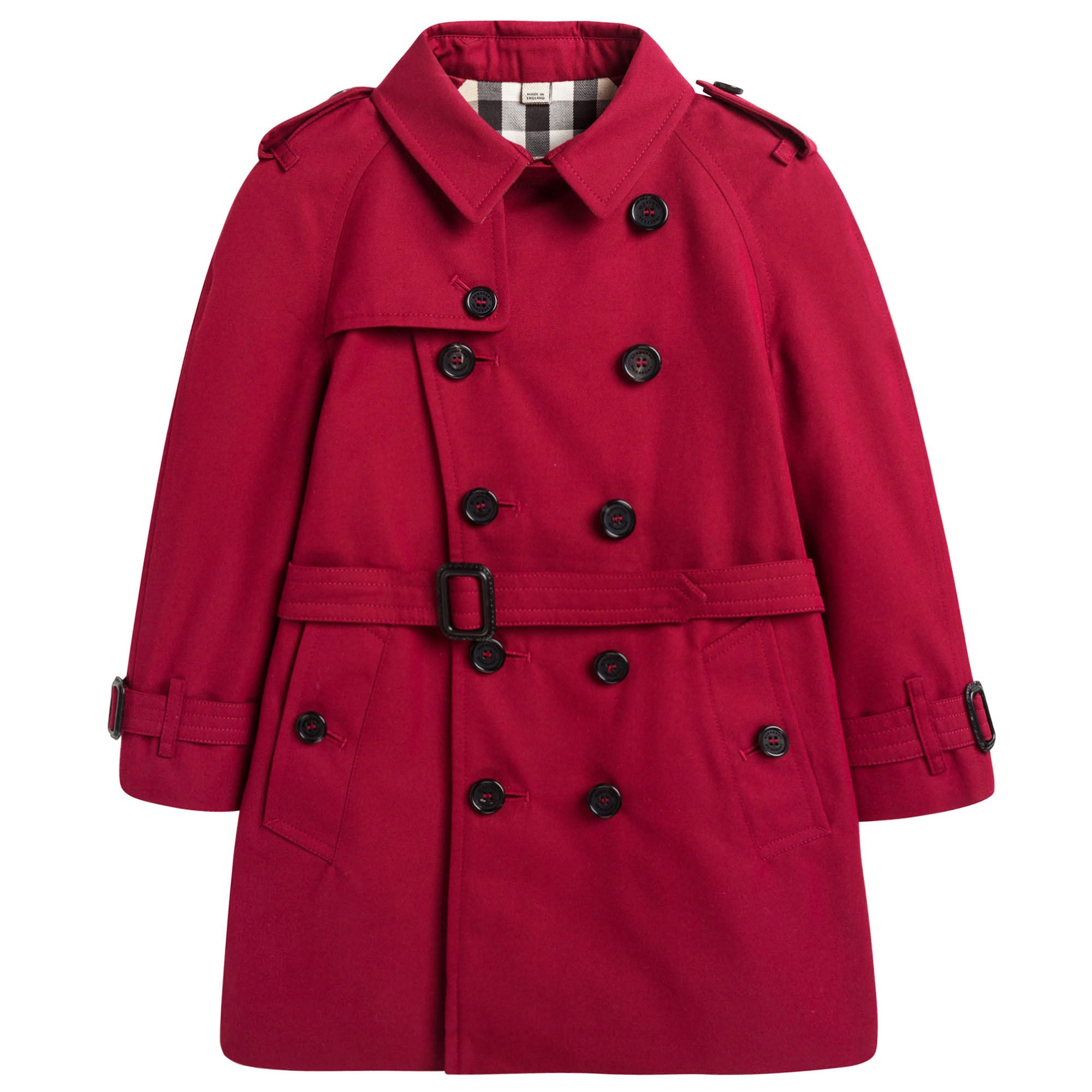 Baby Girls Red Trench Coat