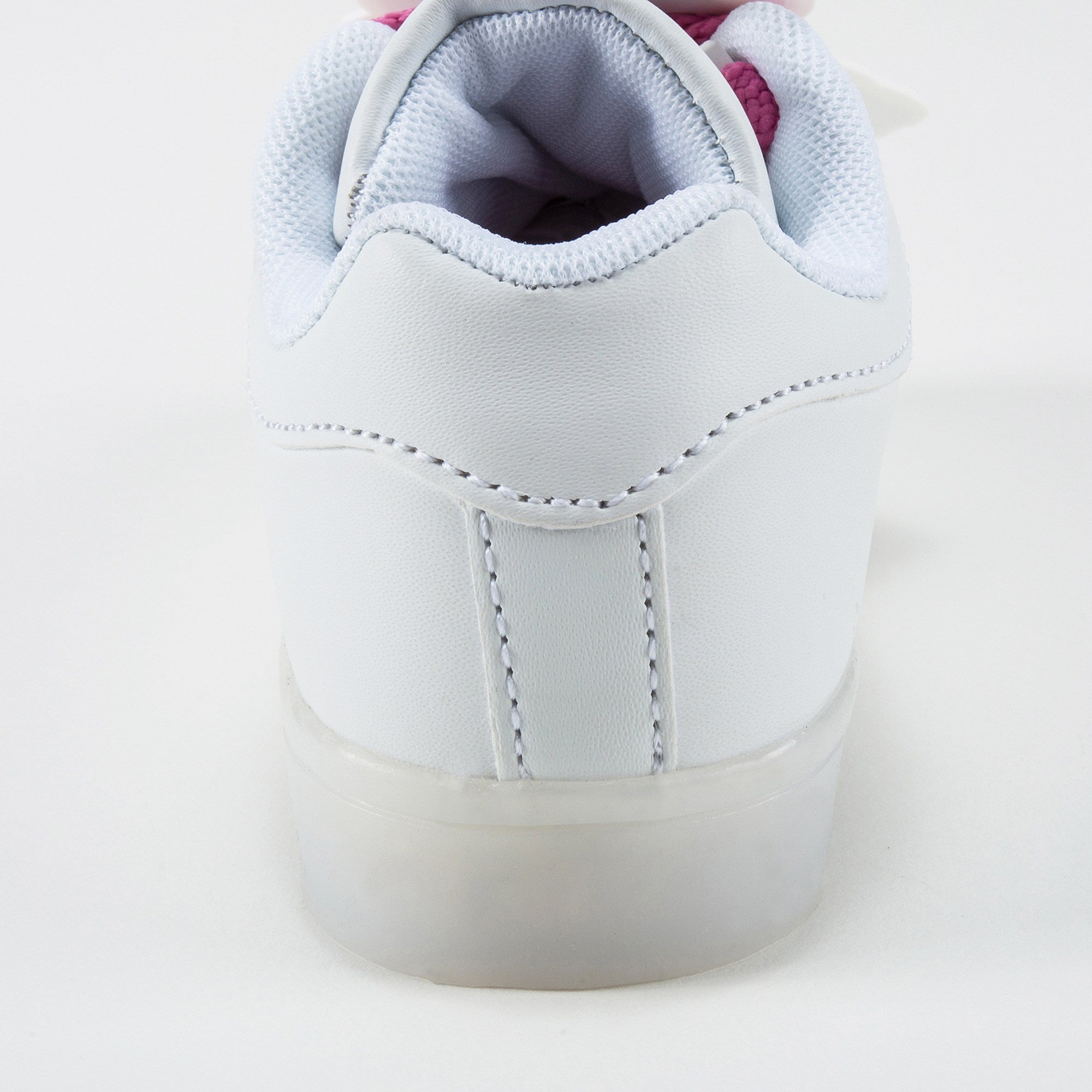 Girls White Flashing Sneakers