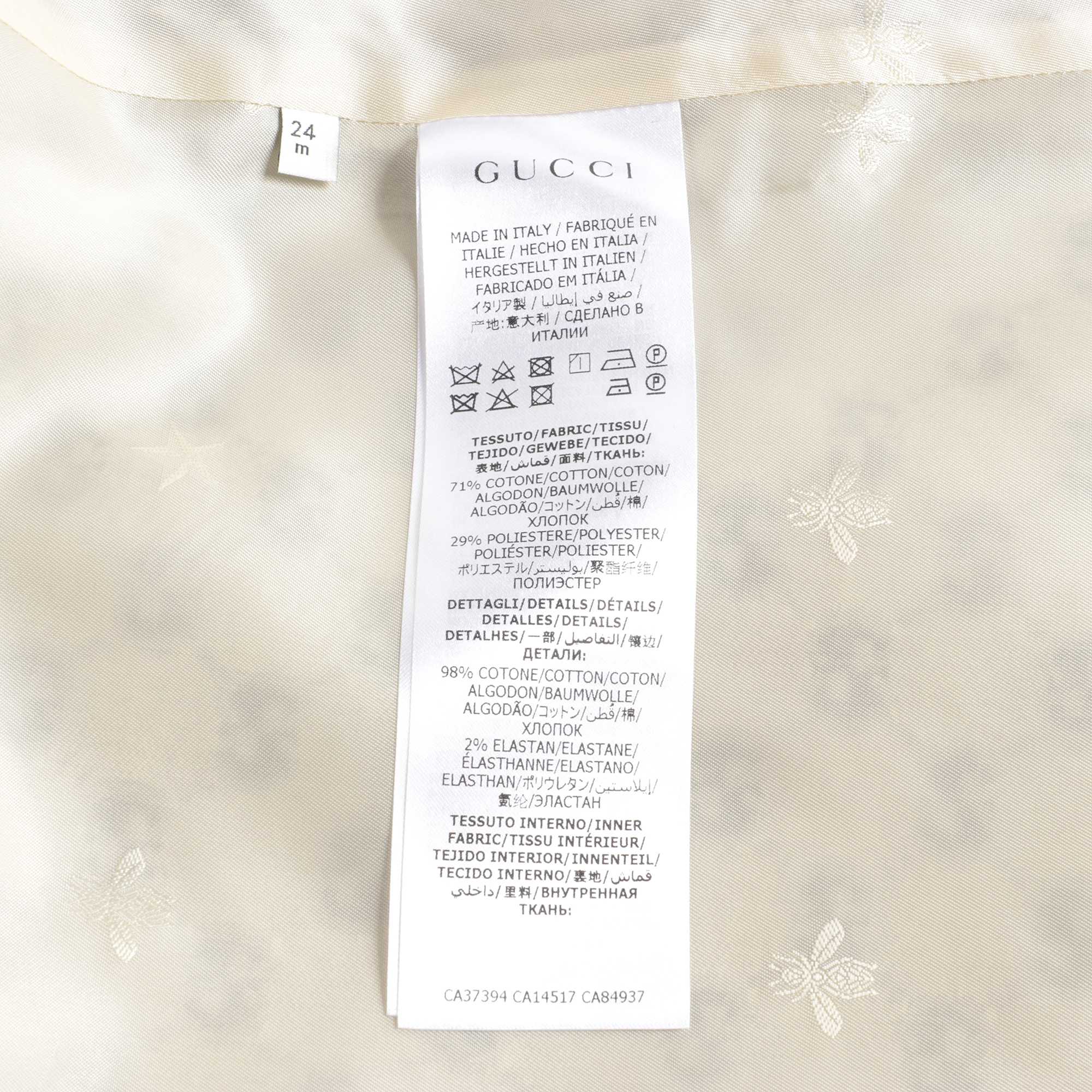 Baby Girls Blue GG Coat