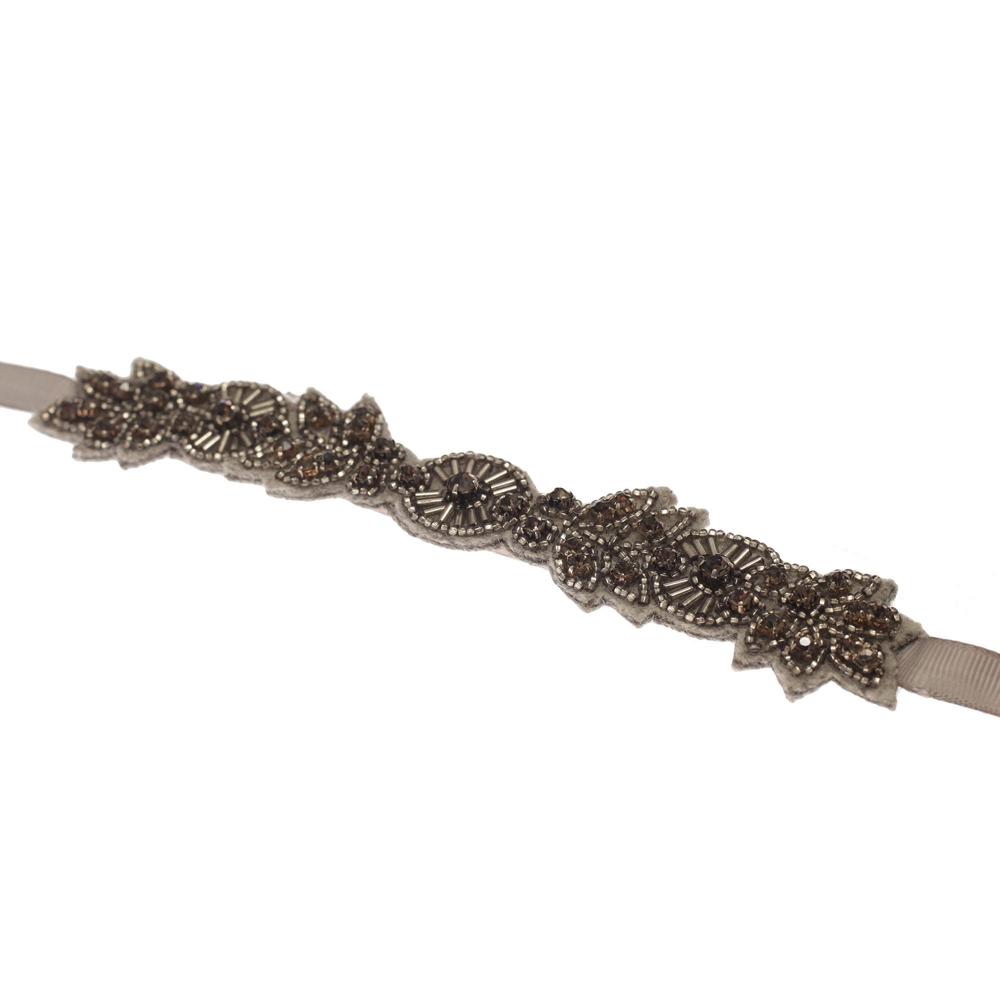 Girls Silver Rhinestone Trims Headband - CÉMAROSE | Children's Fashion Store - 3