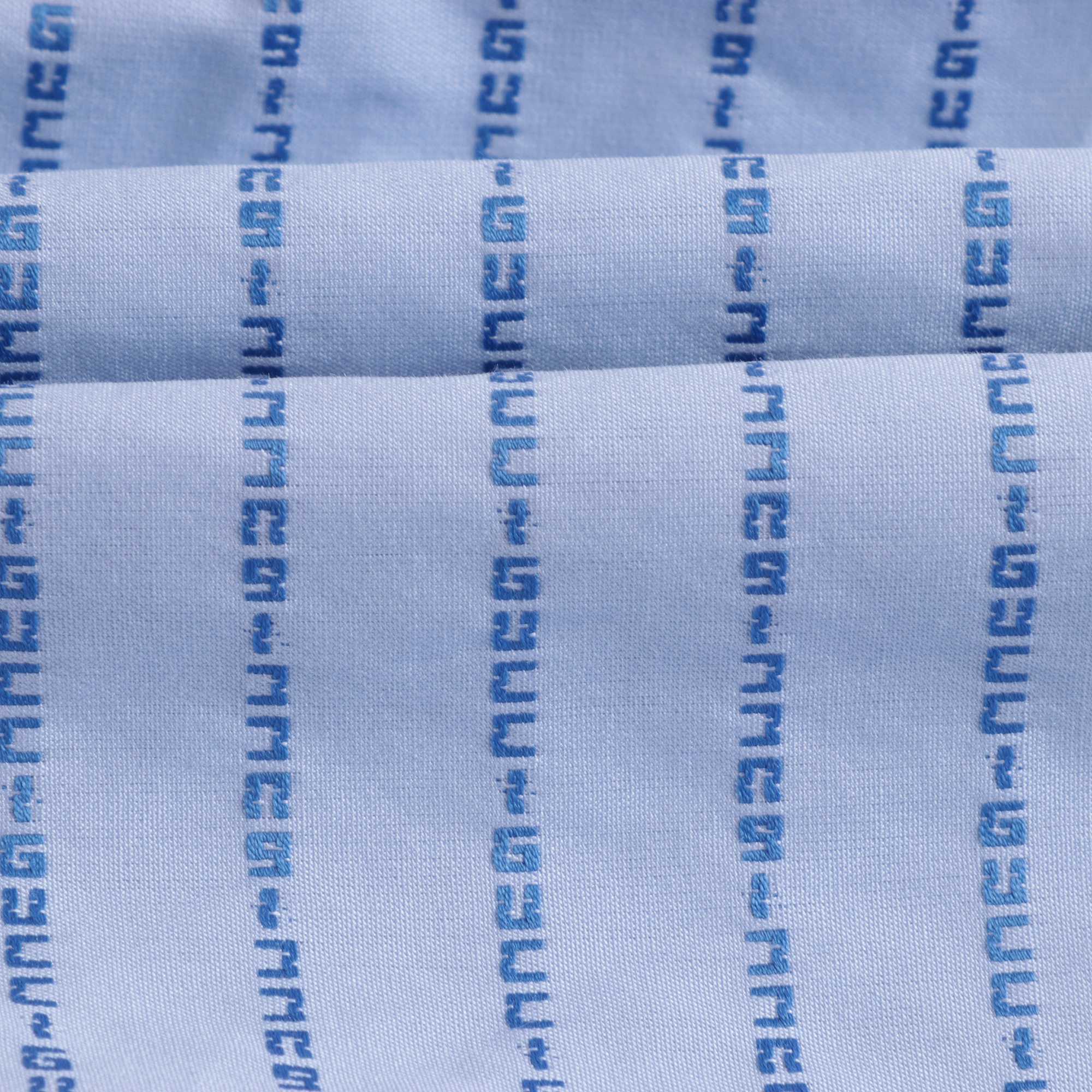Baby Girls Light Blue Logo Cotton Shirt