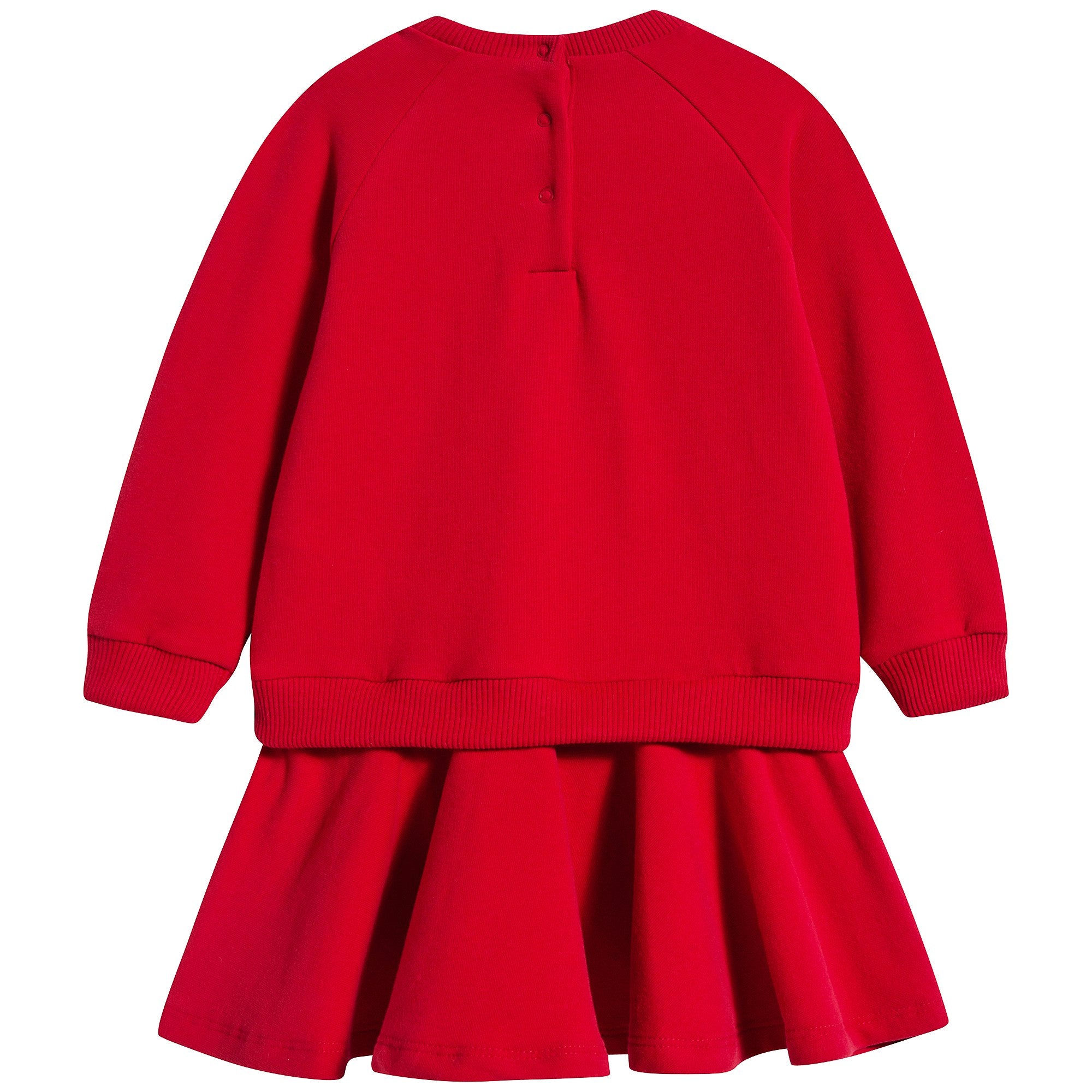 Baby Girls Poppy Red Cotton Dress