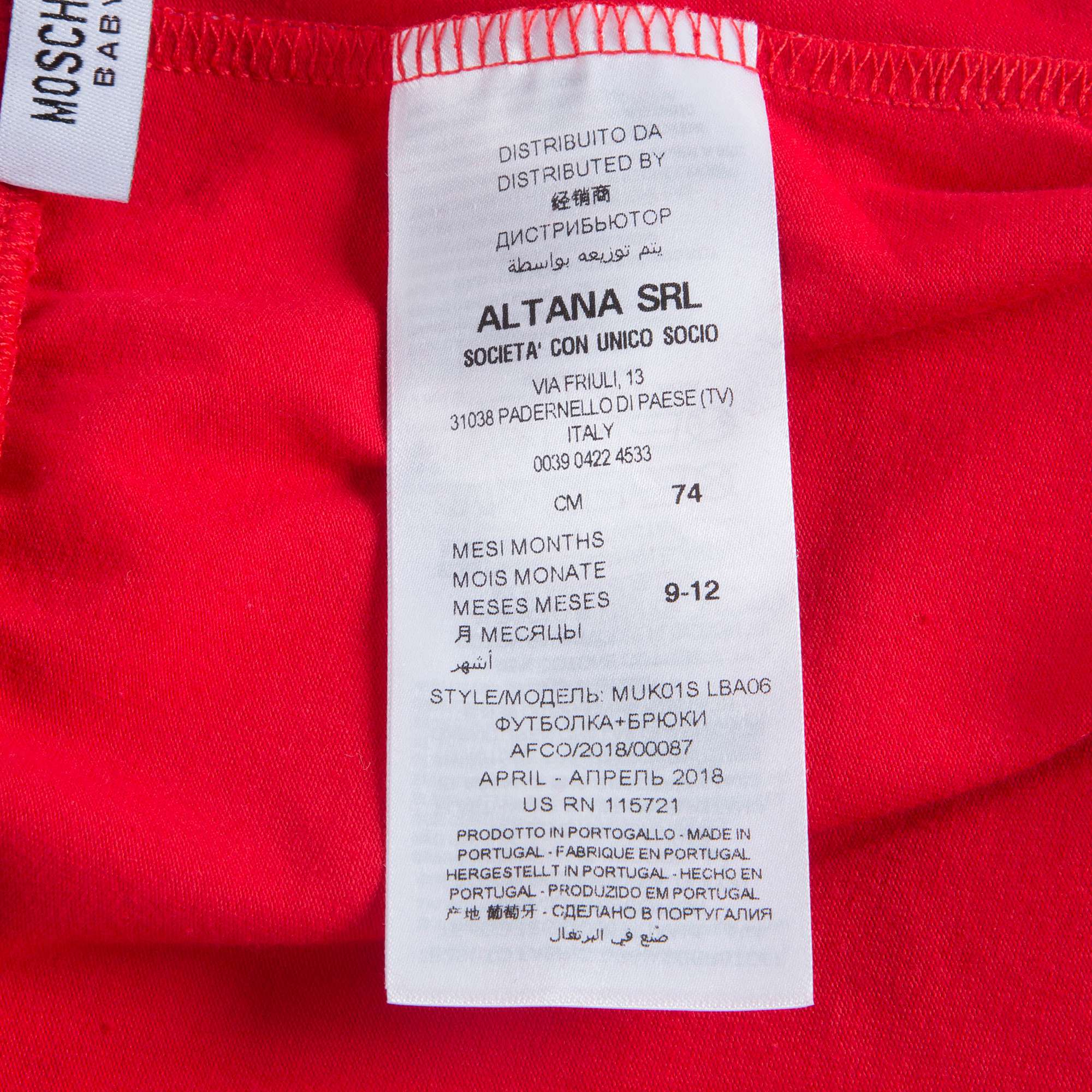 Baby Girls Cloud & Poppy Red Cotton Sets