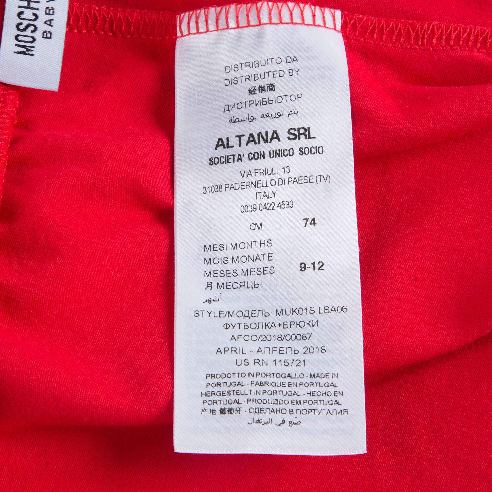 Baby Girls Cloud & Poppy Red Cotton Sets