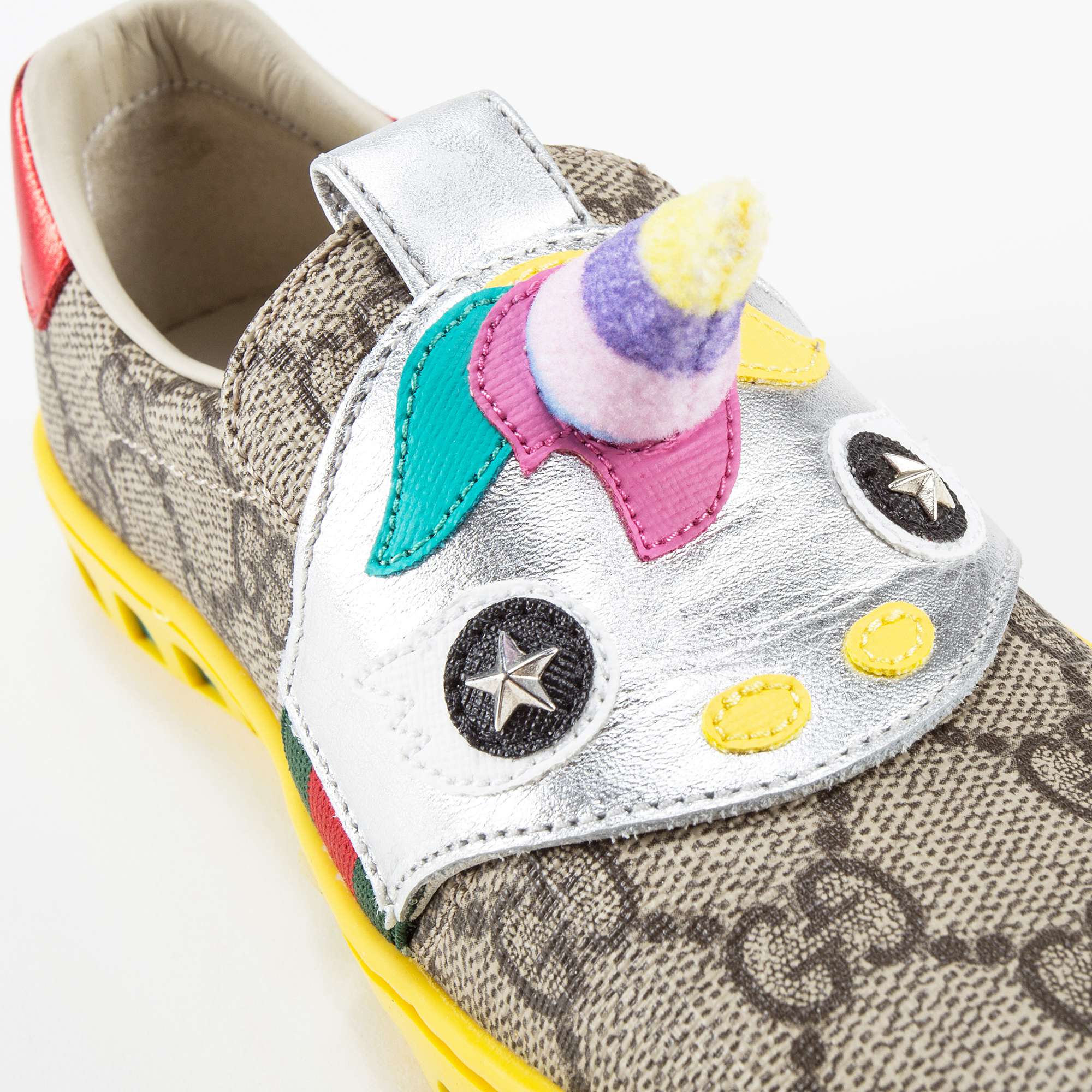 Girls Beige GG Unicorn Shoes