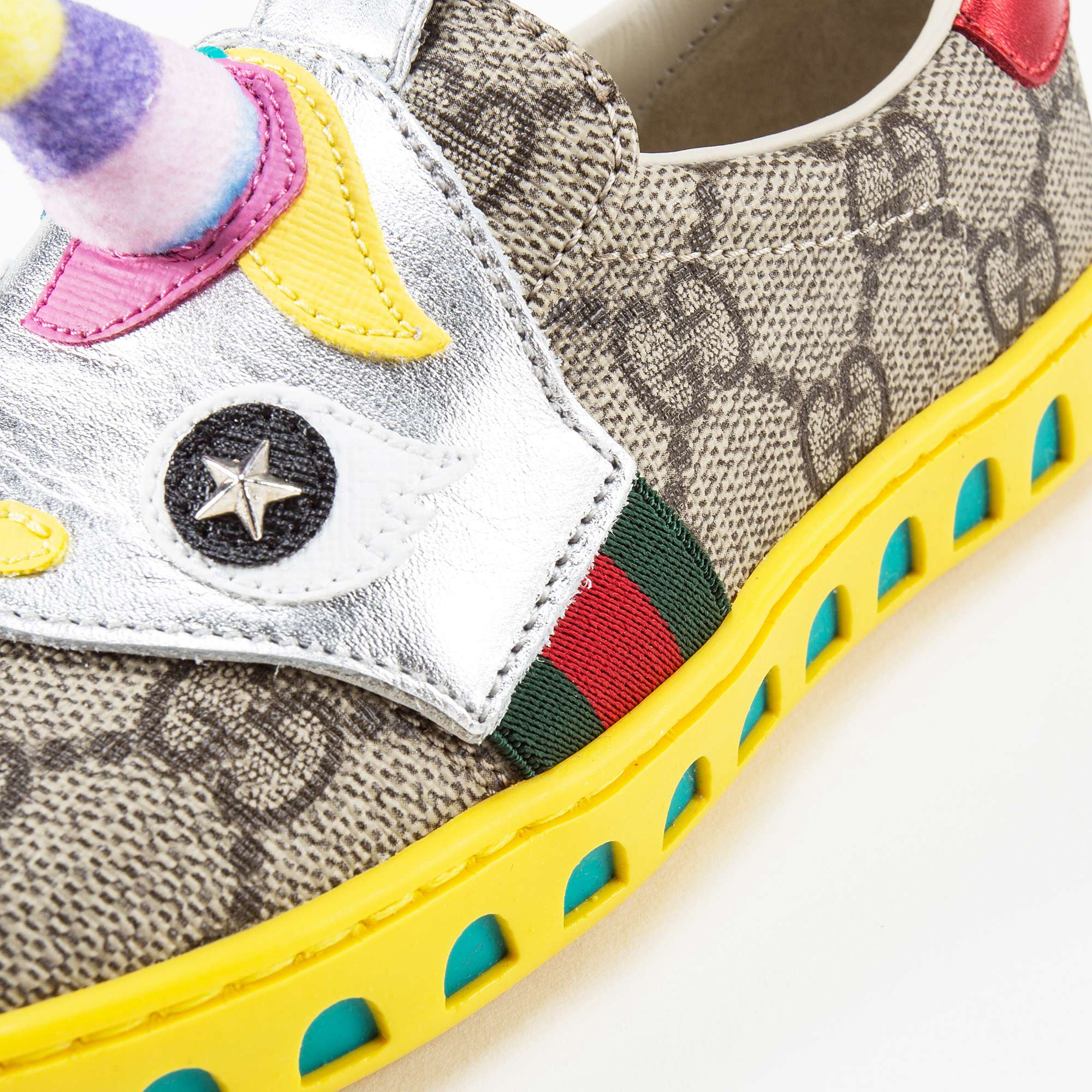 Girls Beige GG Unicorn Shoes