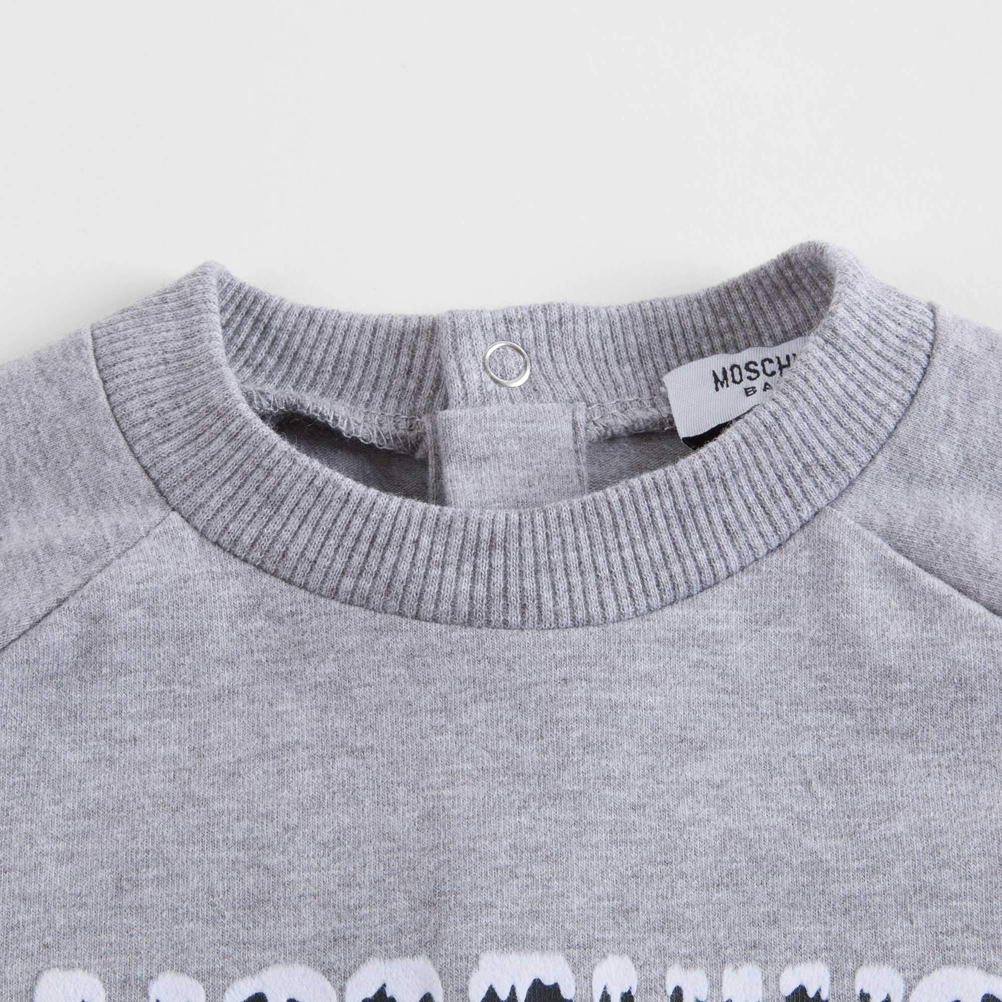 Baby Melange Grey Cotton Sweatshirt
