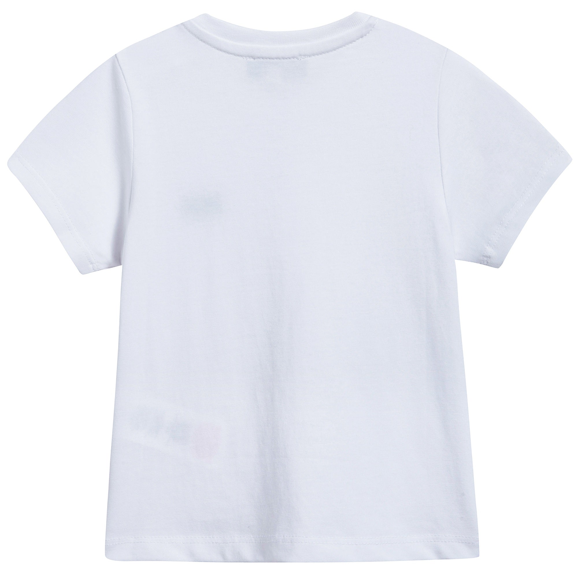 Baby Boys White Logo Cotton T-shirt