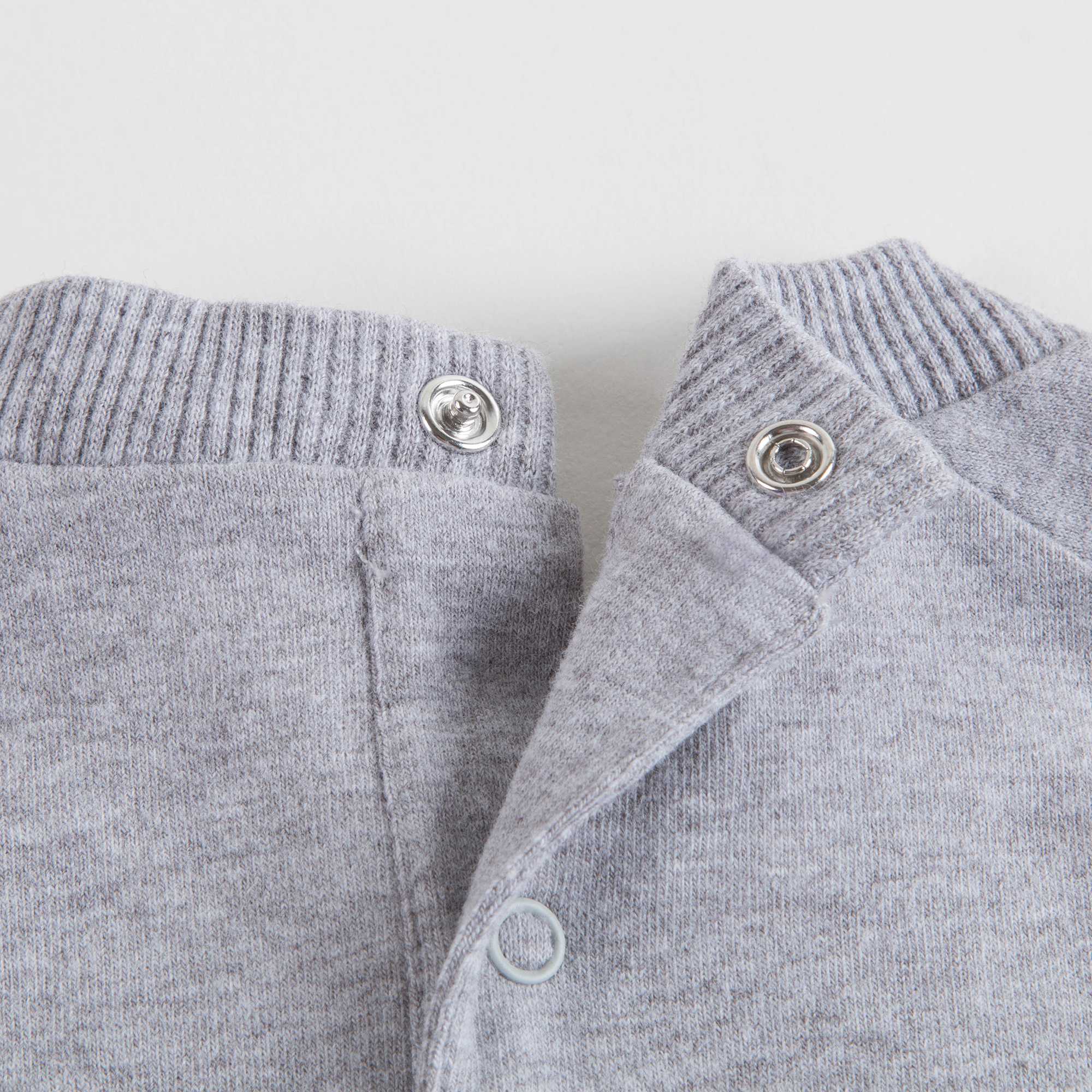 Baby Melange Grey Cotton Sweatshirt