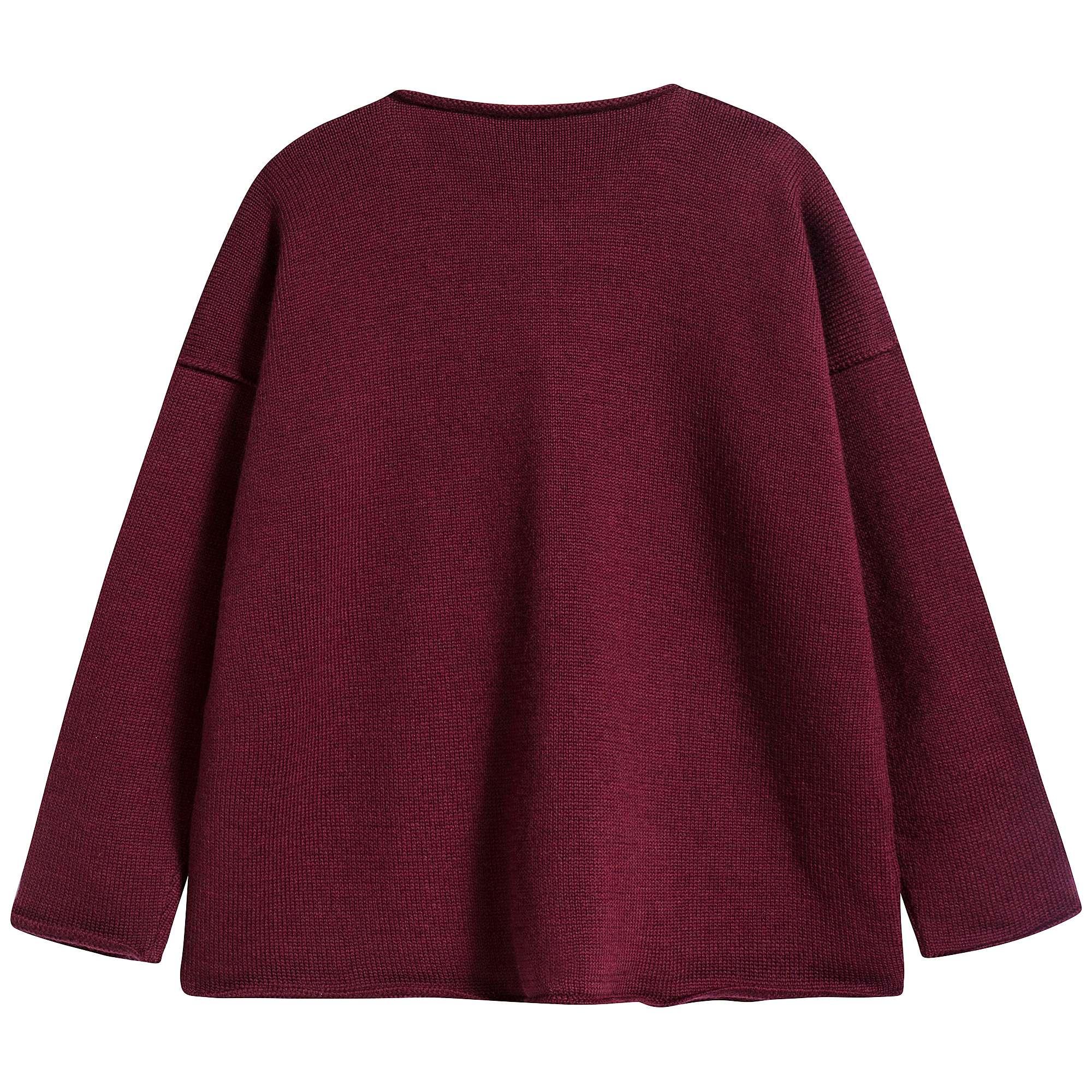 Girls Red Wine Cardigan