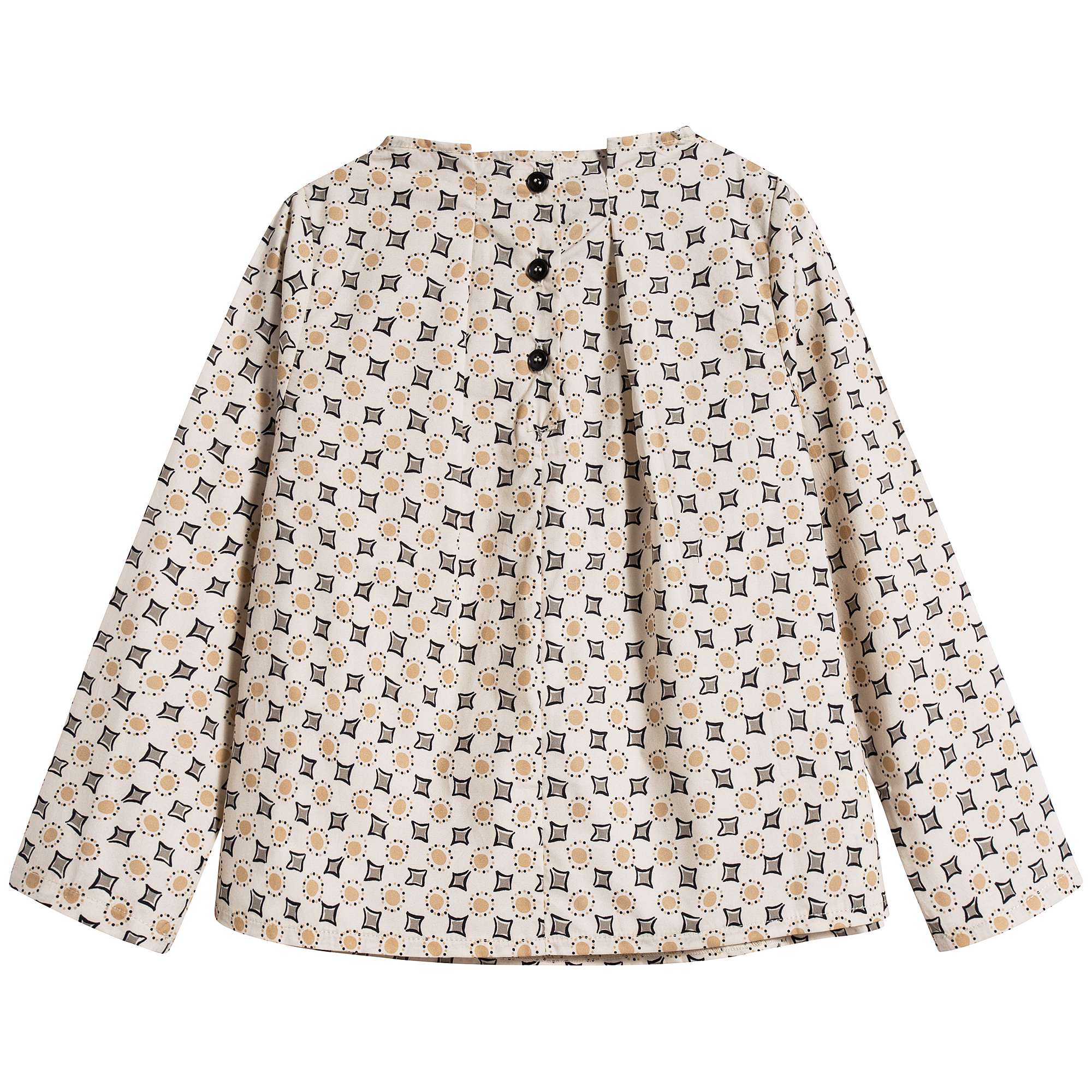 Girls Pleated Neck Blouse