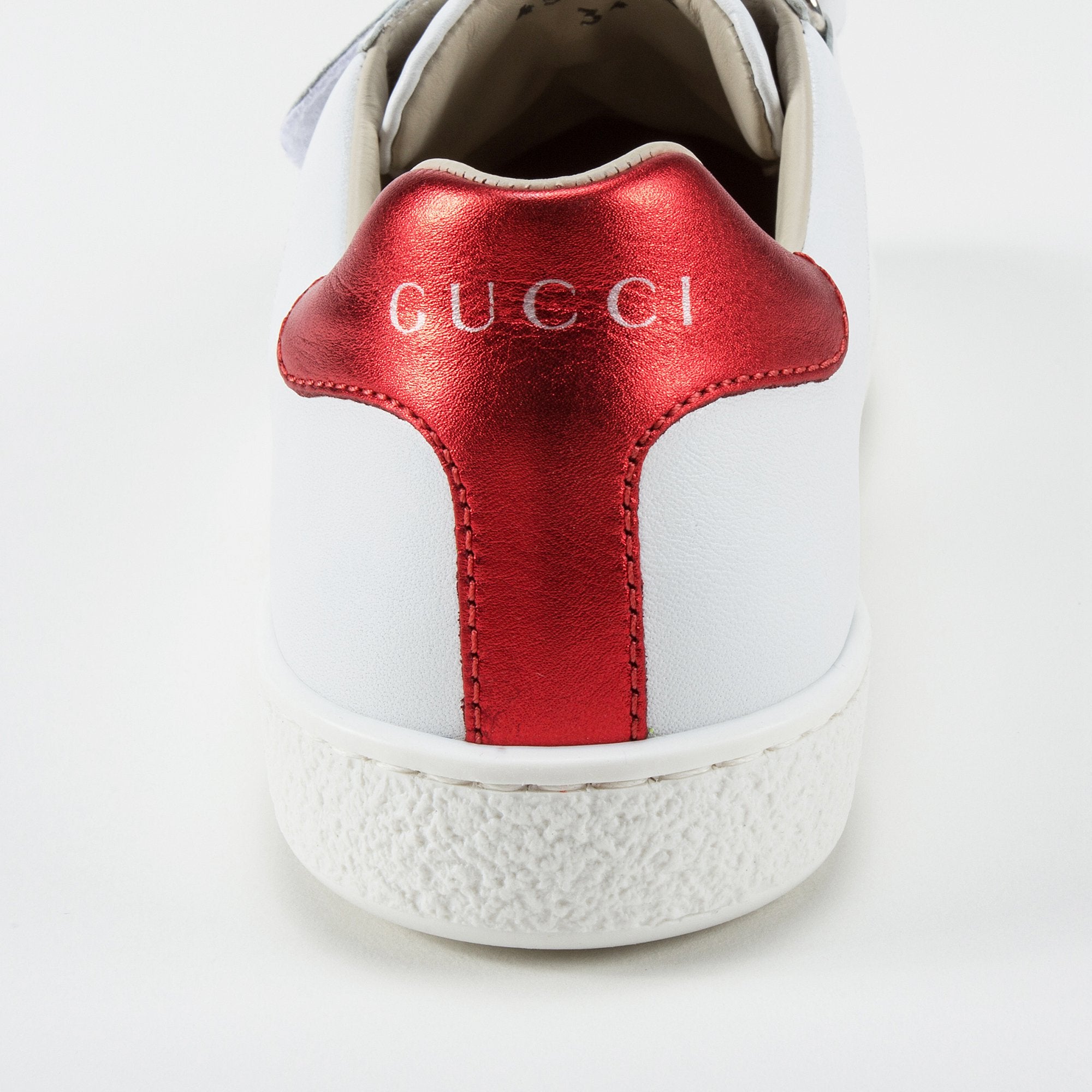 Girls & Boys White Velcro Leather Board Shoes