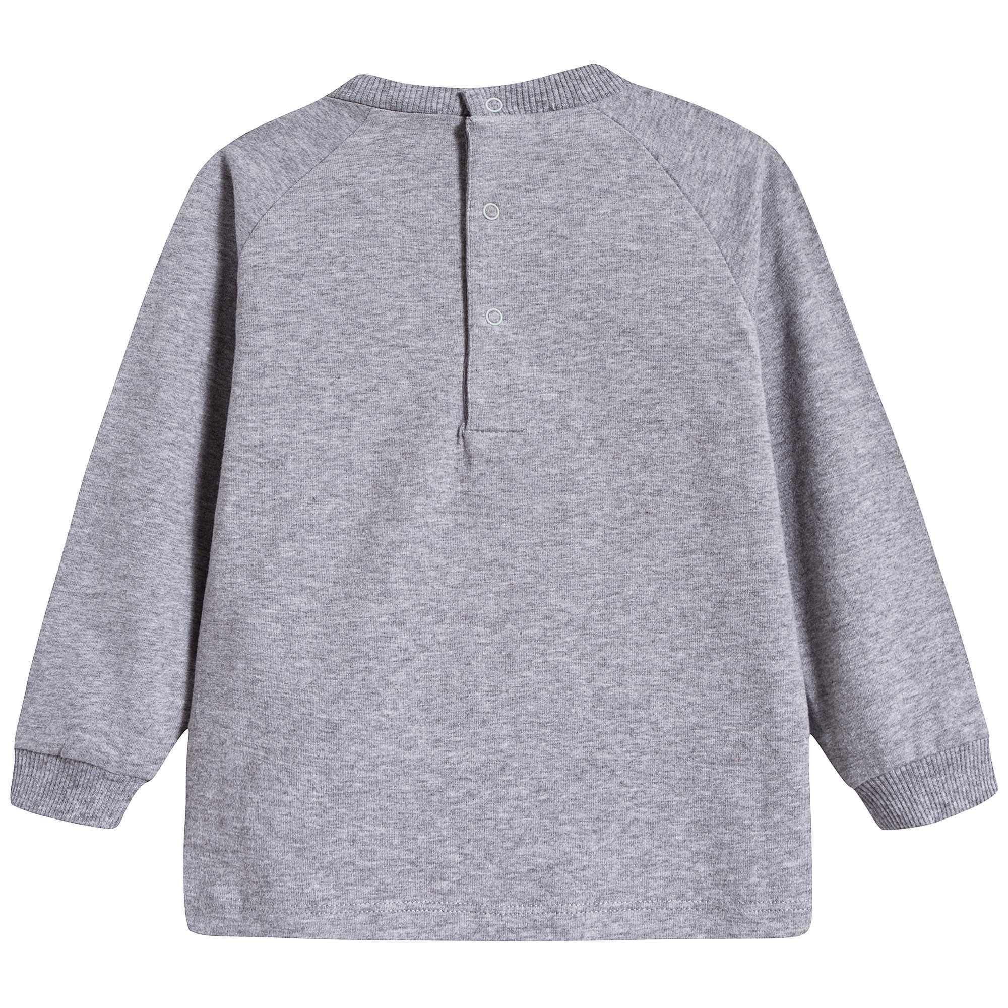 Baby Melange Grey Cotton Sweatshirt