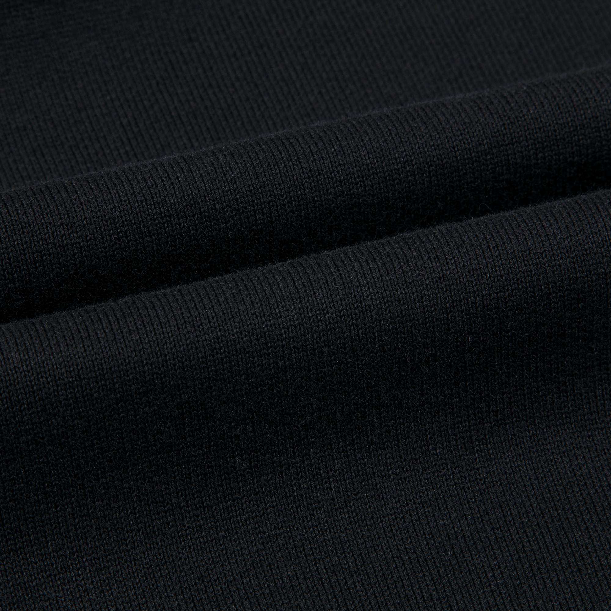 Girls Black Logo Cotton Zip-up Top
