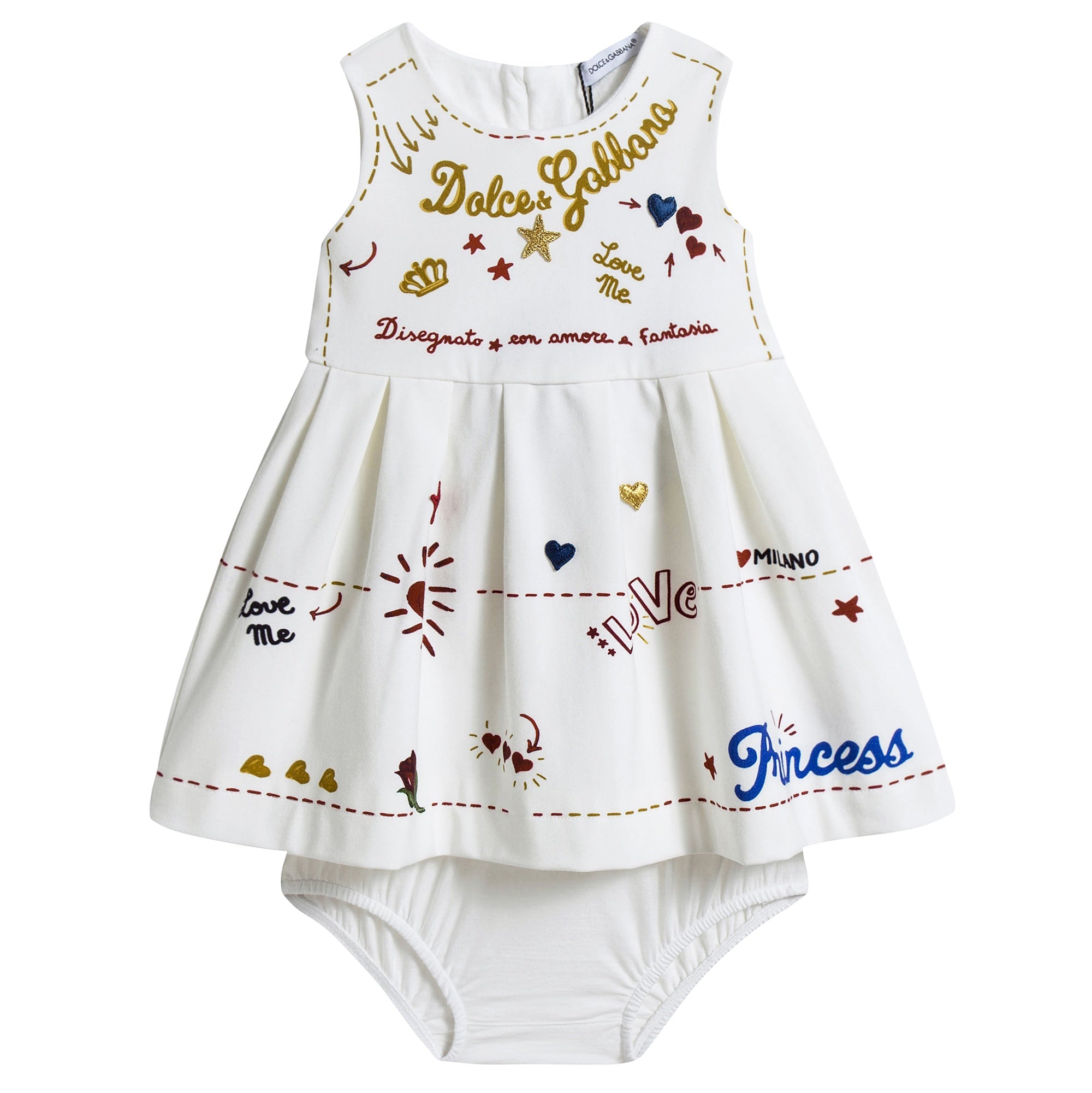 Baby Girls White 'Love' Dress